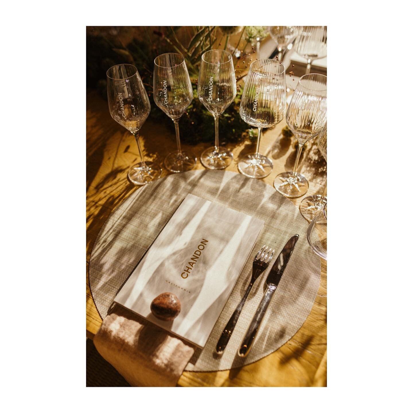 Shooting for @silvertiefilms at #Chandon in Yountville. There&rsquo;s nothing quite like the golden glow of sunset in Napa Valley. 

#napaphotographer #sacramentophotographer #allinthedetails #tablesetting #napavalleylife #visitcalifornia