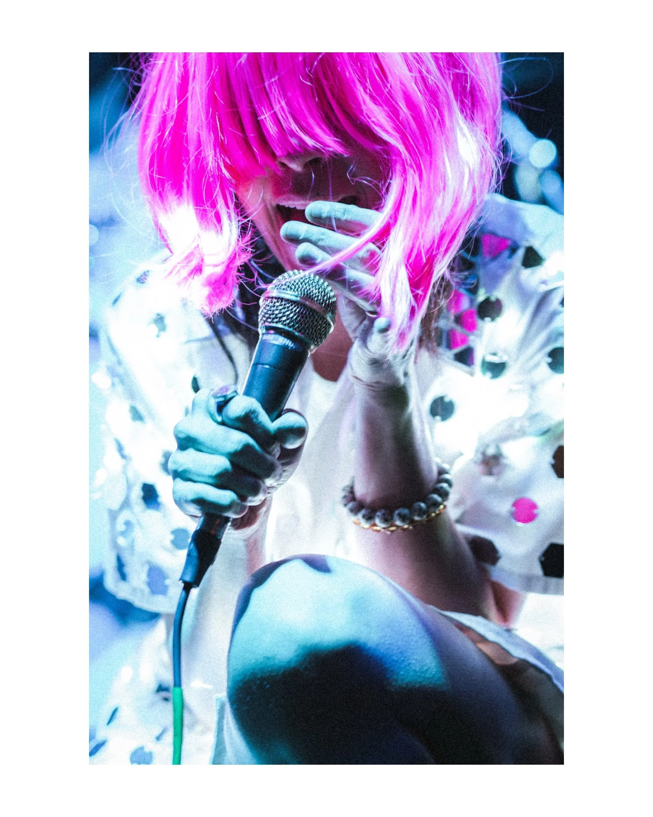 @animalselfband at Soda Bar in San Diego 9/13/26
&bull;
#animalself #sodabarsd #livemusic #bluelight #pinkhair