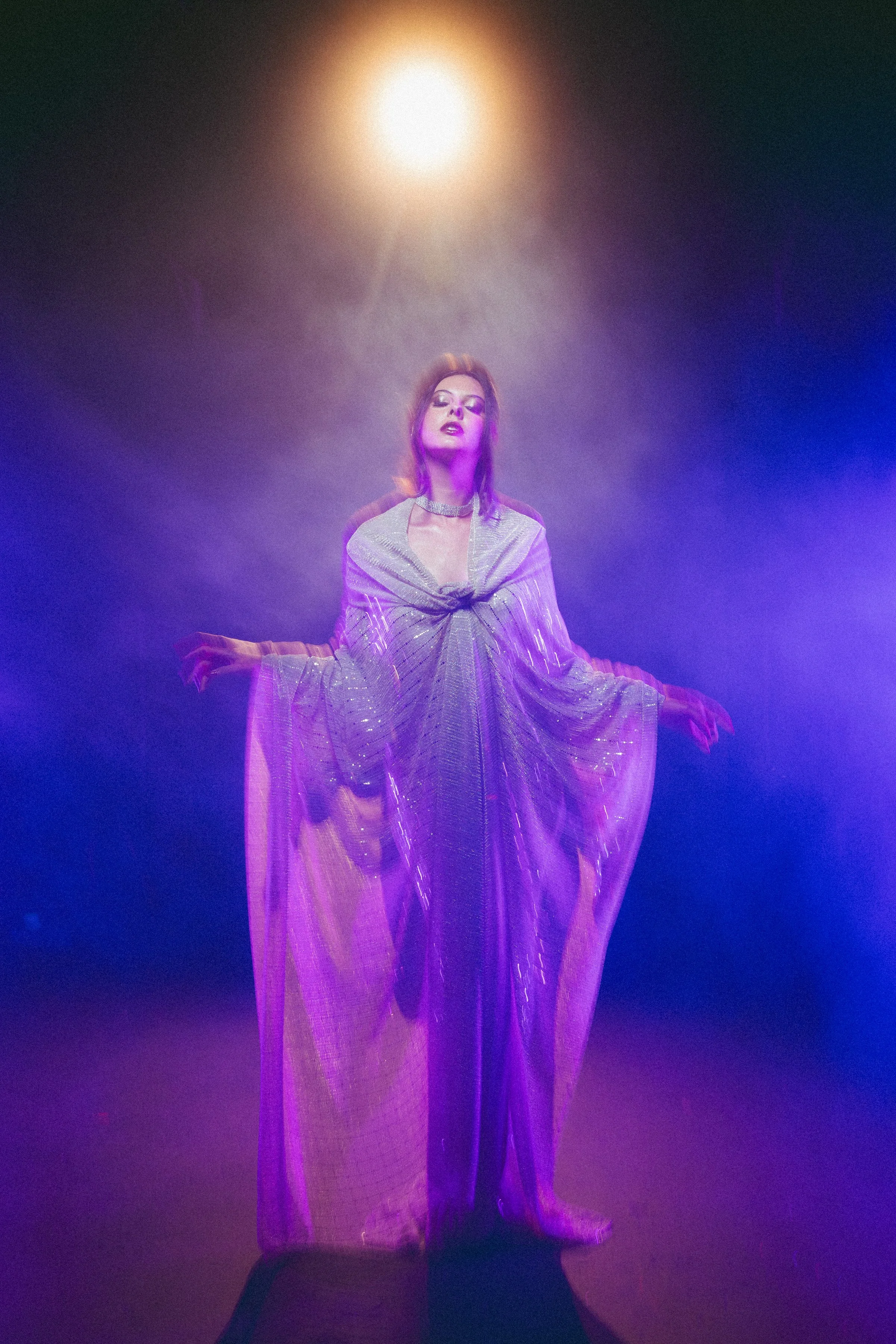 Lux Prima editorial fun colored light photo shoot