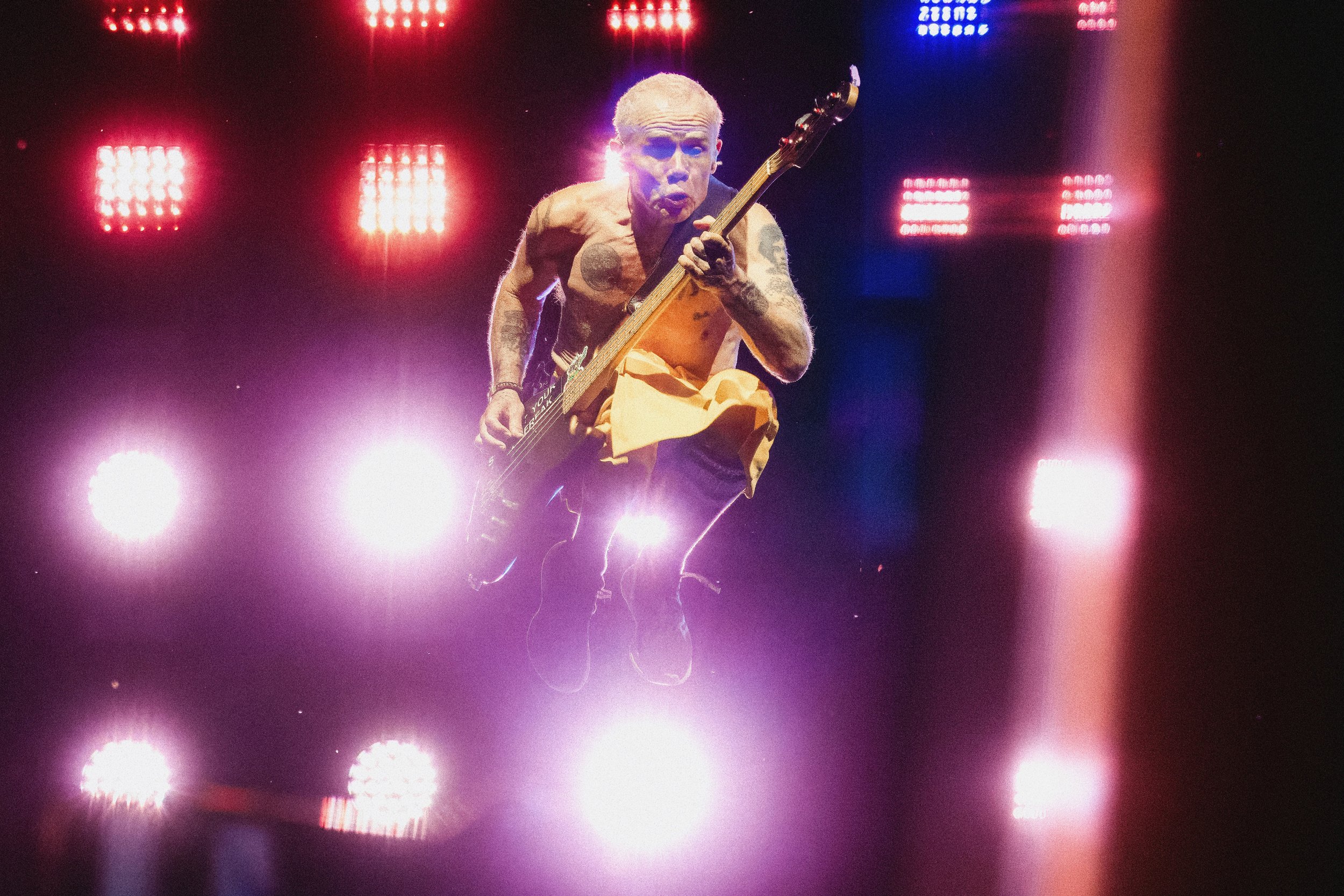 Flea of Red Hot Chili Peppers at Toyota Amphitheater in Wheatland CA — by Sacramento Concert Photographer Nicole Sepulveda