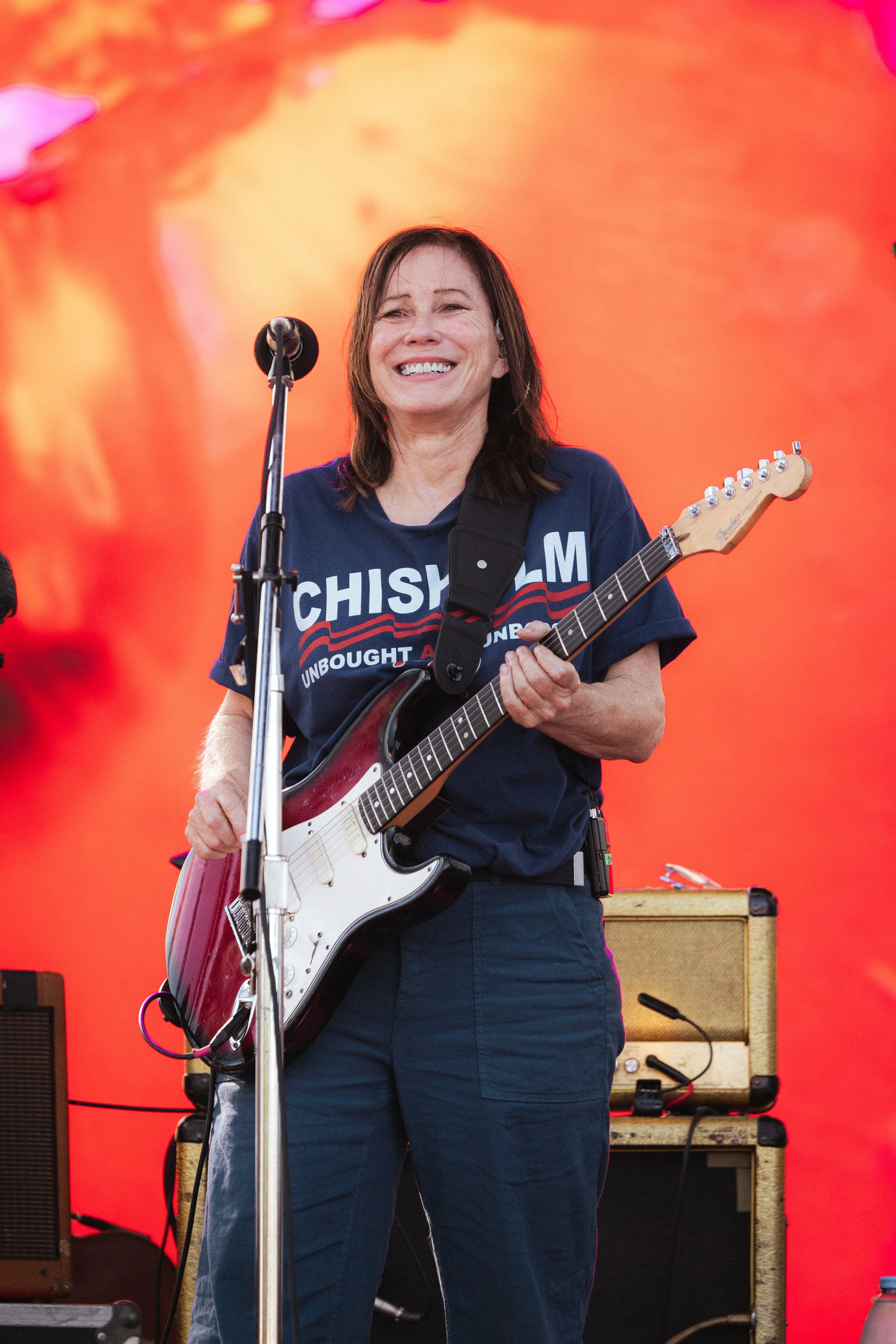 Lim Deal of The Breeders at Daisy Chain Fields Festival on the Marigold Stage by music photographer Nicole Sepulveda