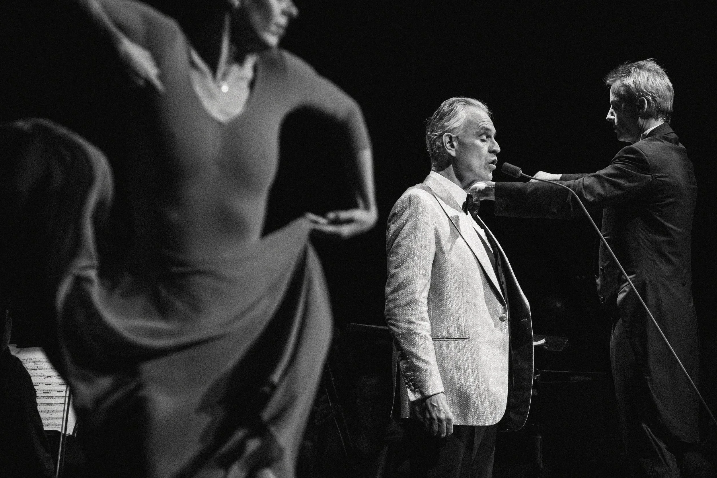 Andrea Bocelli performs with dancers and orchestra live at the Hard Rock in Hollywood FL in 2023 — by Concert Photographer Nicole Sepulveda