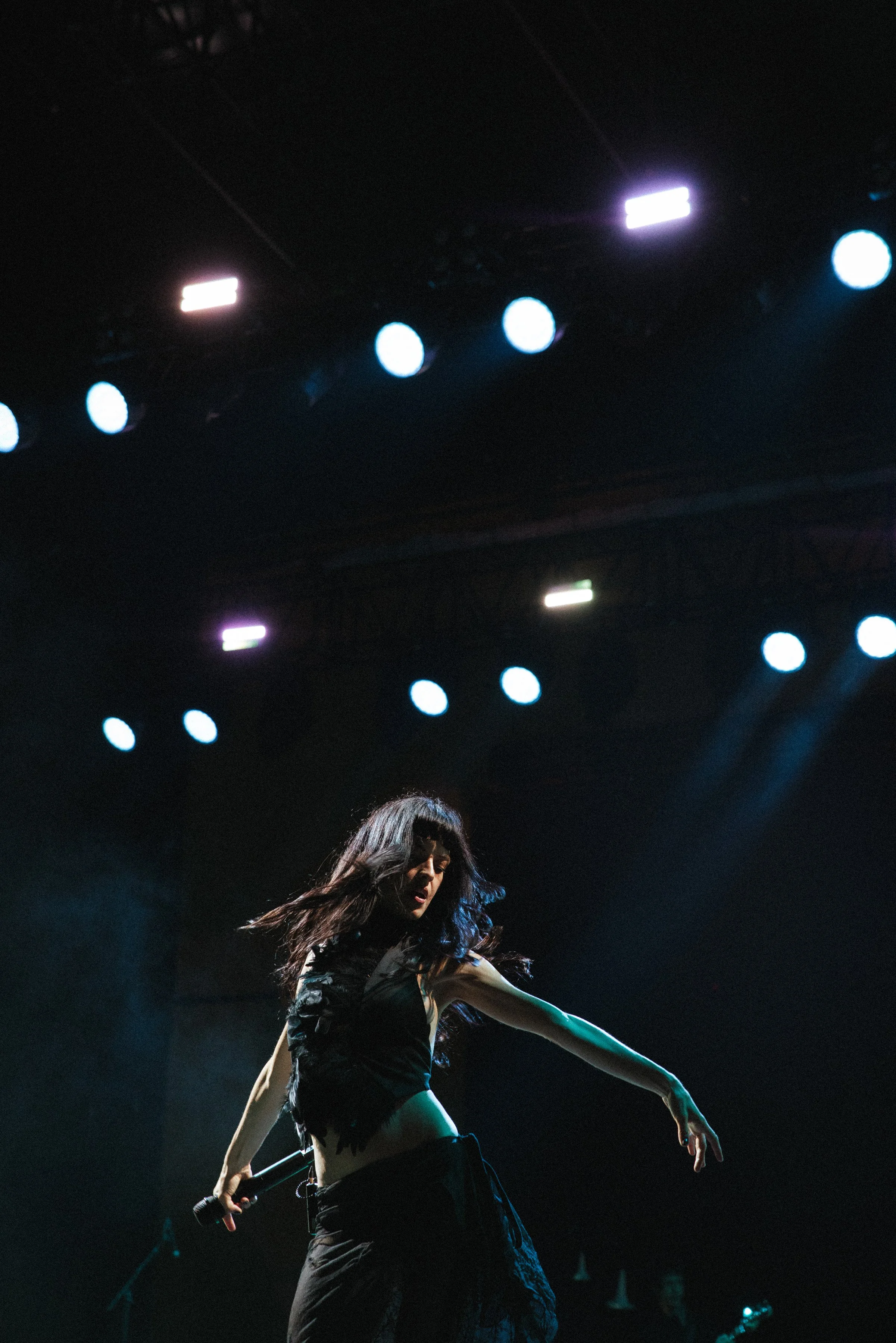 lead singer Maria Zardoya of Not For Radio at Daisy Chain Fields Festival by music photographer Nicole Sepulveda