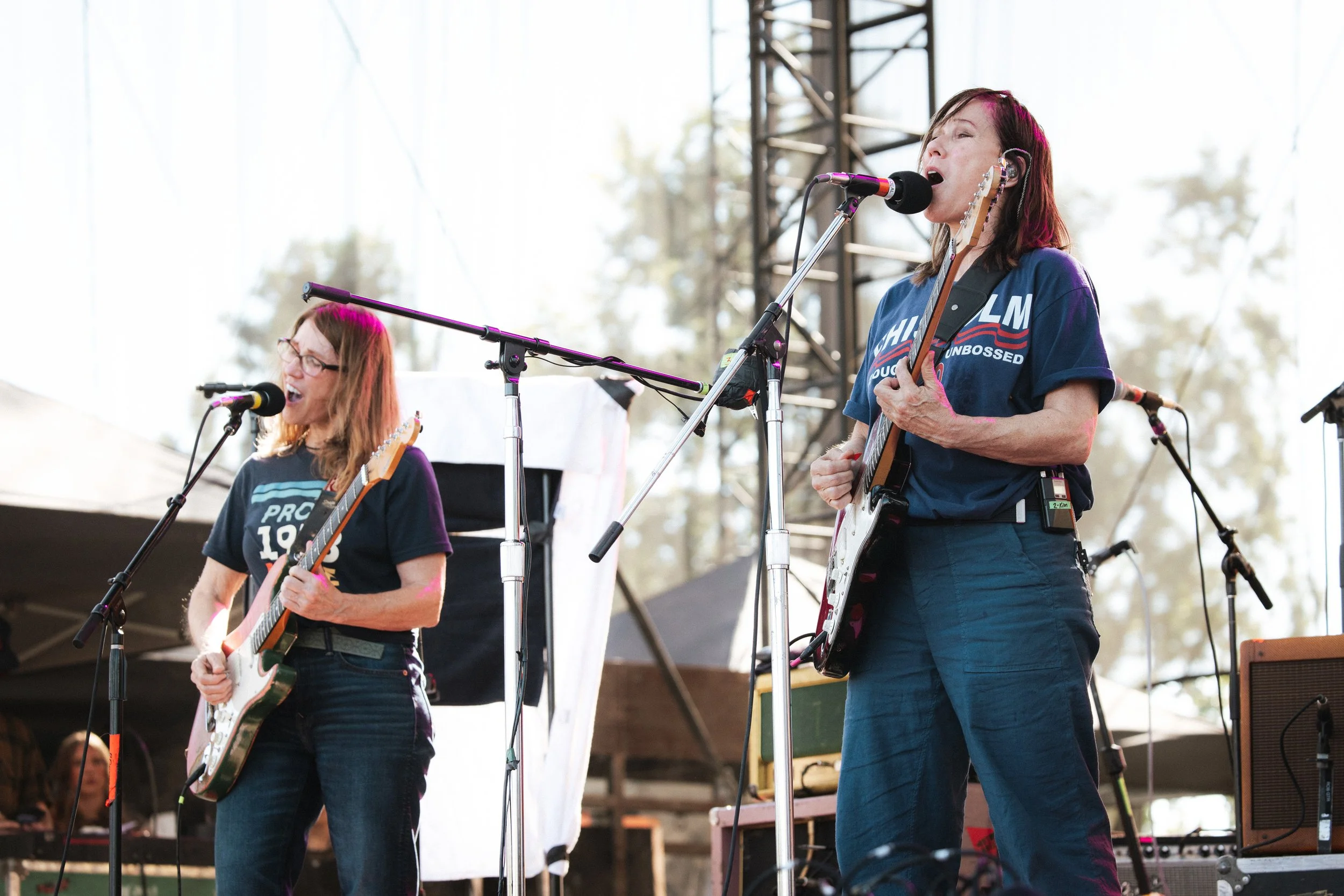 Kim and Kelly Deal of the Breeders at Daisy Chain Fields Festival