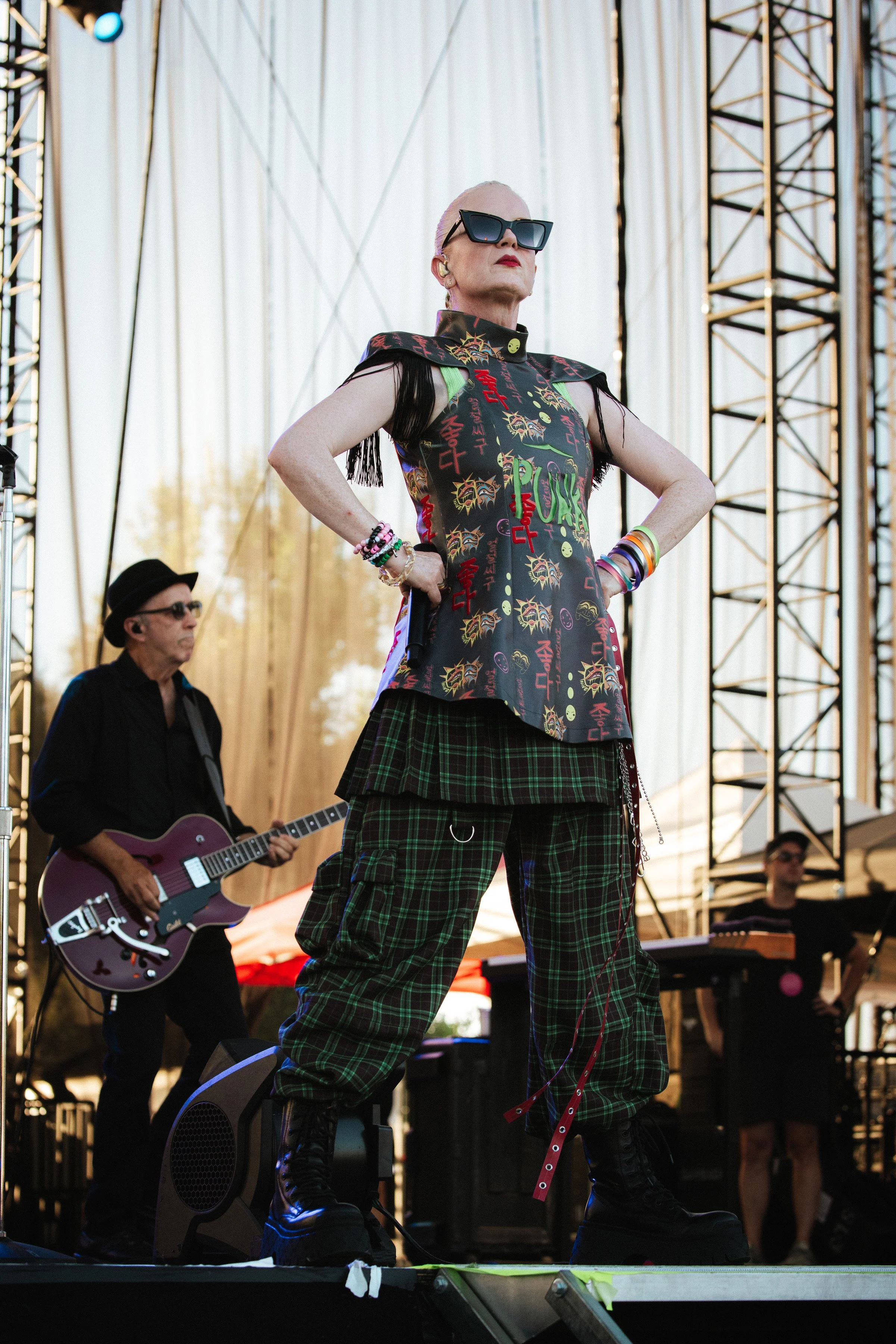 Shirley Manson outfit at Daisy Chain Fields festival 2026