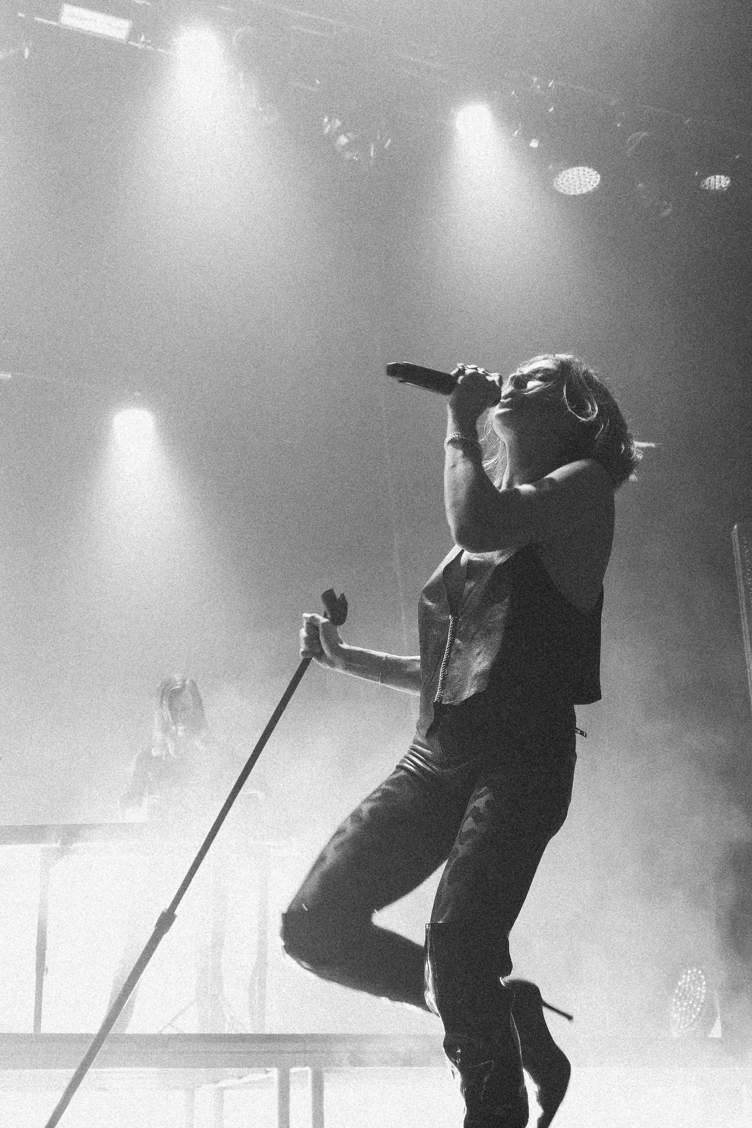 Lead singer of Phantogram, Sarah Barthel at the Fox Theater in Oakland CA — by San Francisco Concert Photographer Nicole Sepulveda
