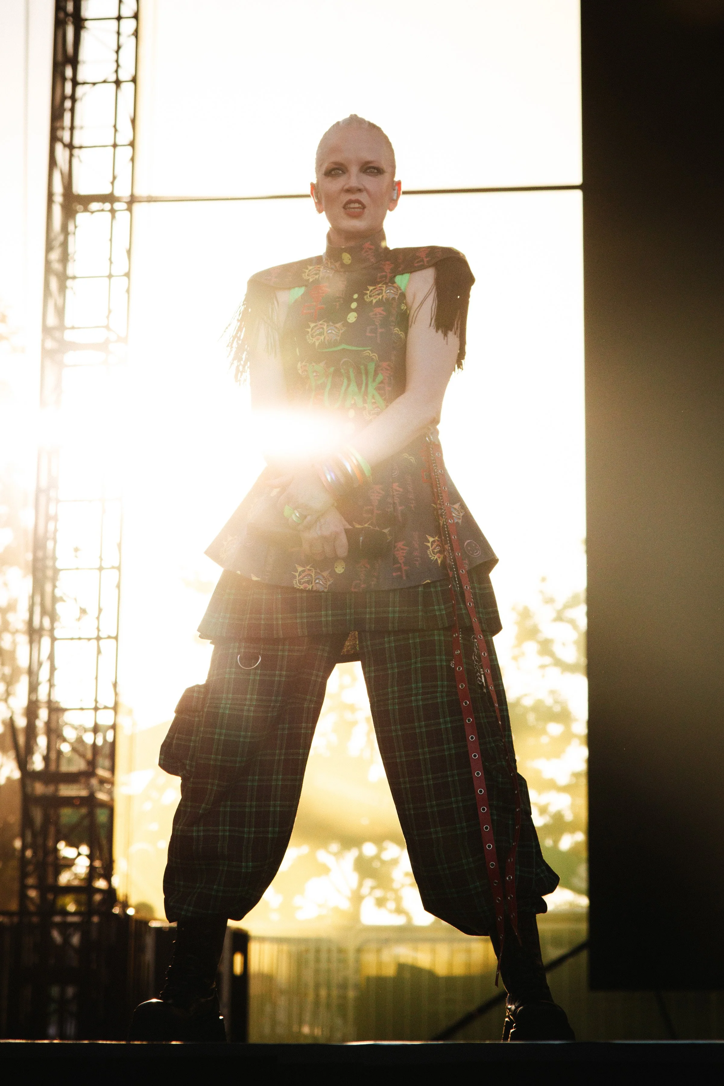 Shirley Manson of Garbage at Daisy Chain Fields Festival by music photographer Nicole Sepulveda