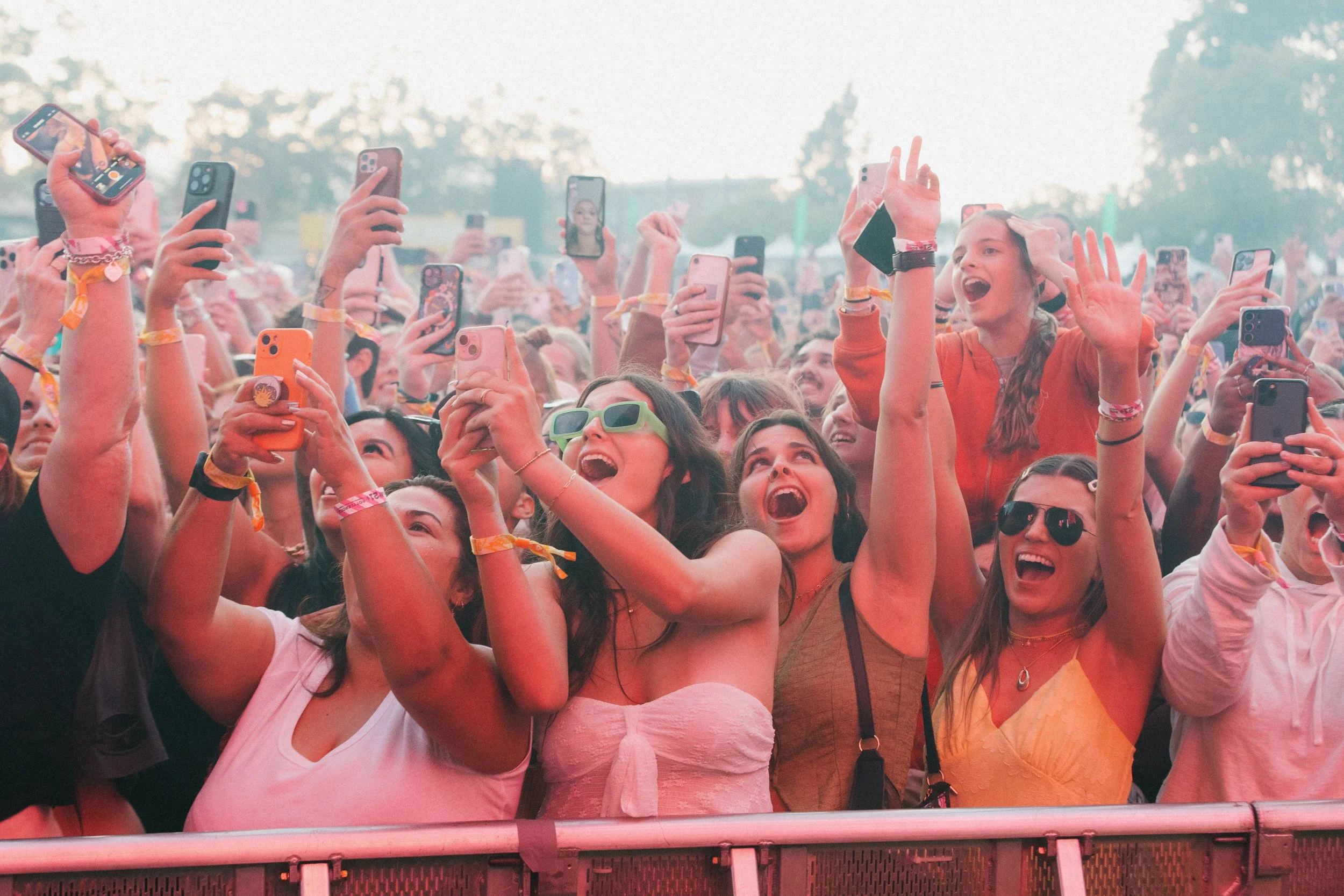 Crowd photo at the music festival BottleRock while Megan Thee Stallion is performing live on stage 2024 — by Sacramento Concert Photographer Nicole Sepulveda