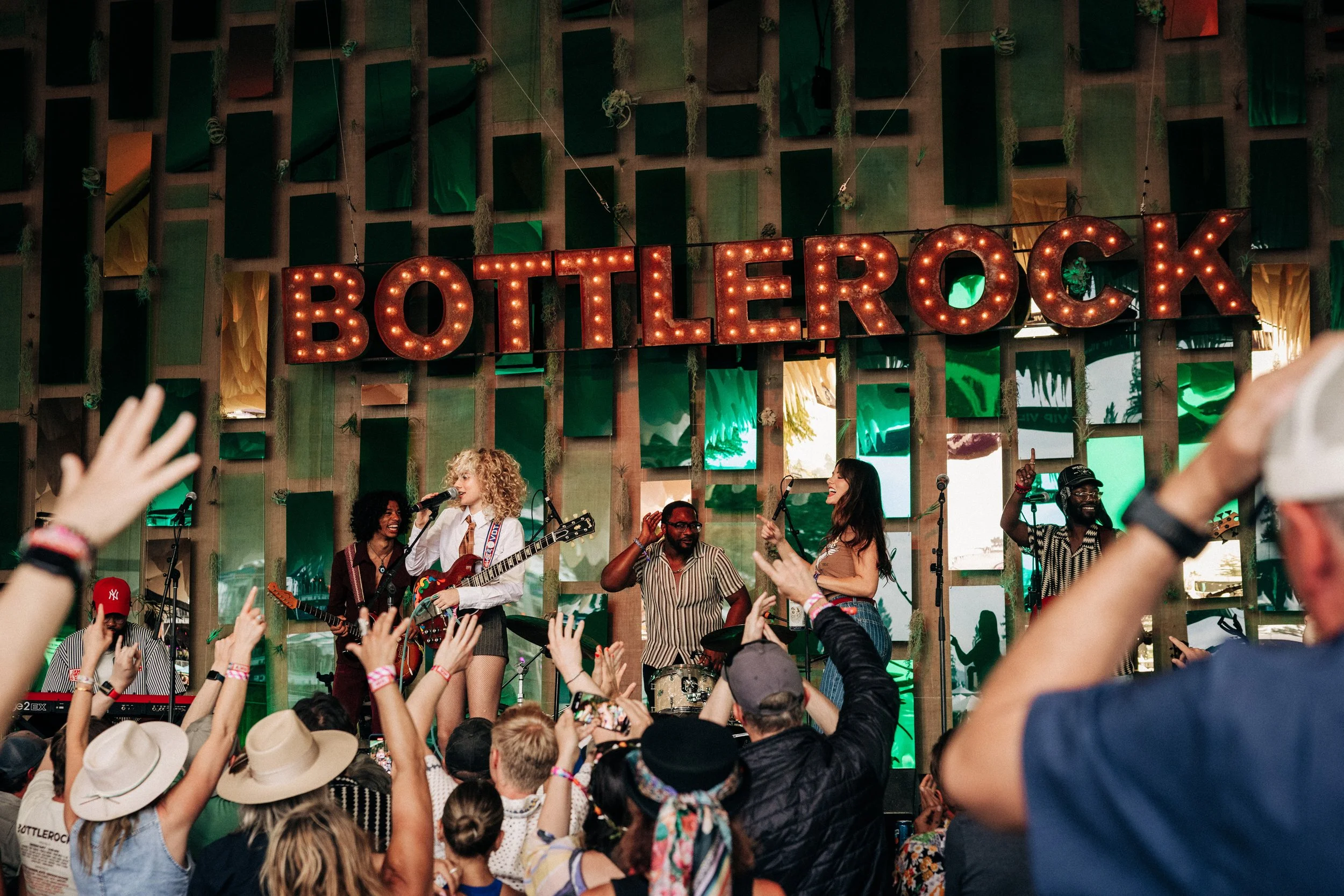 Guitarist Grace Bowers and her band at BottleRock in Napa CA 2025 — by San Francisco Concert Photographer Nicole Sepulveda