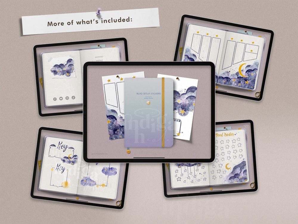 Celestial Dream Bullet Journal Sticker Kit For Journaling – Winterfield  Studios