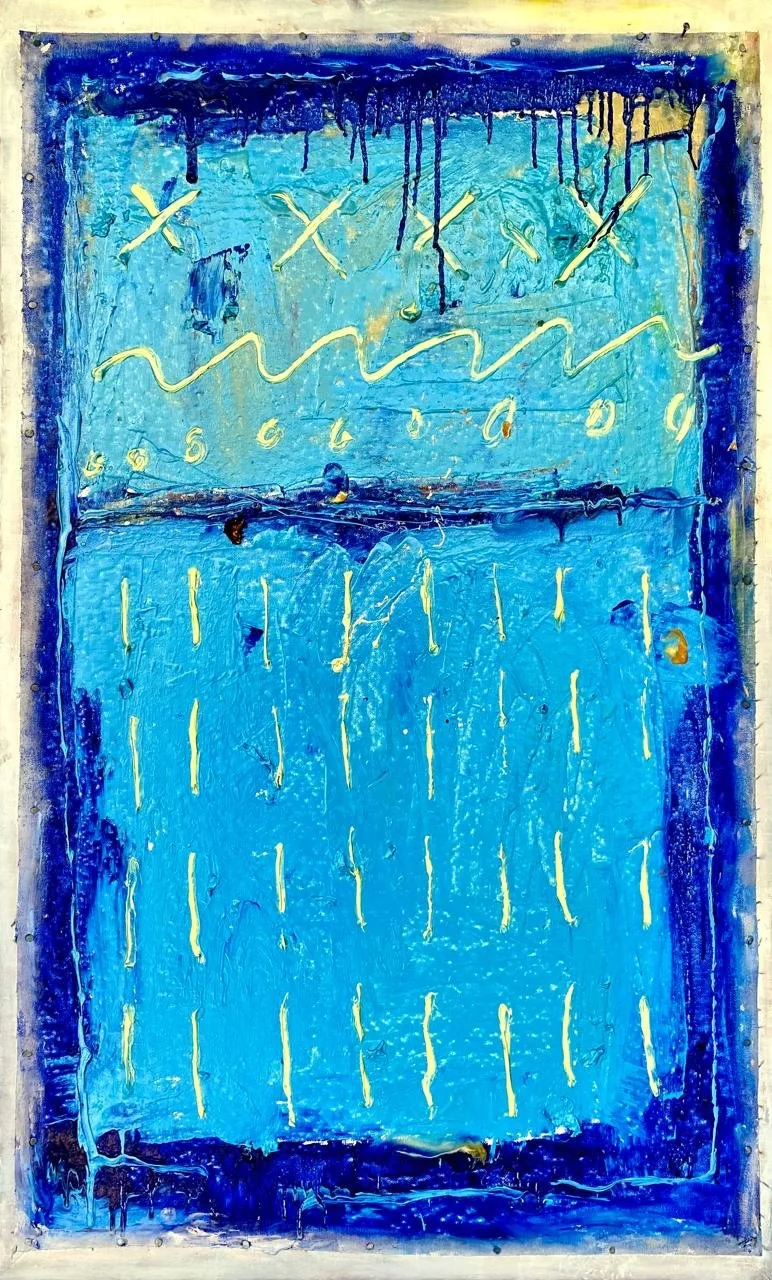 CRITERIOS 8 
óleo/retazo 90X55 cm 
2025