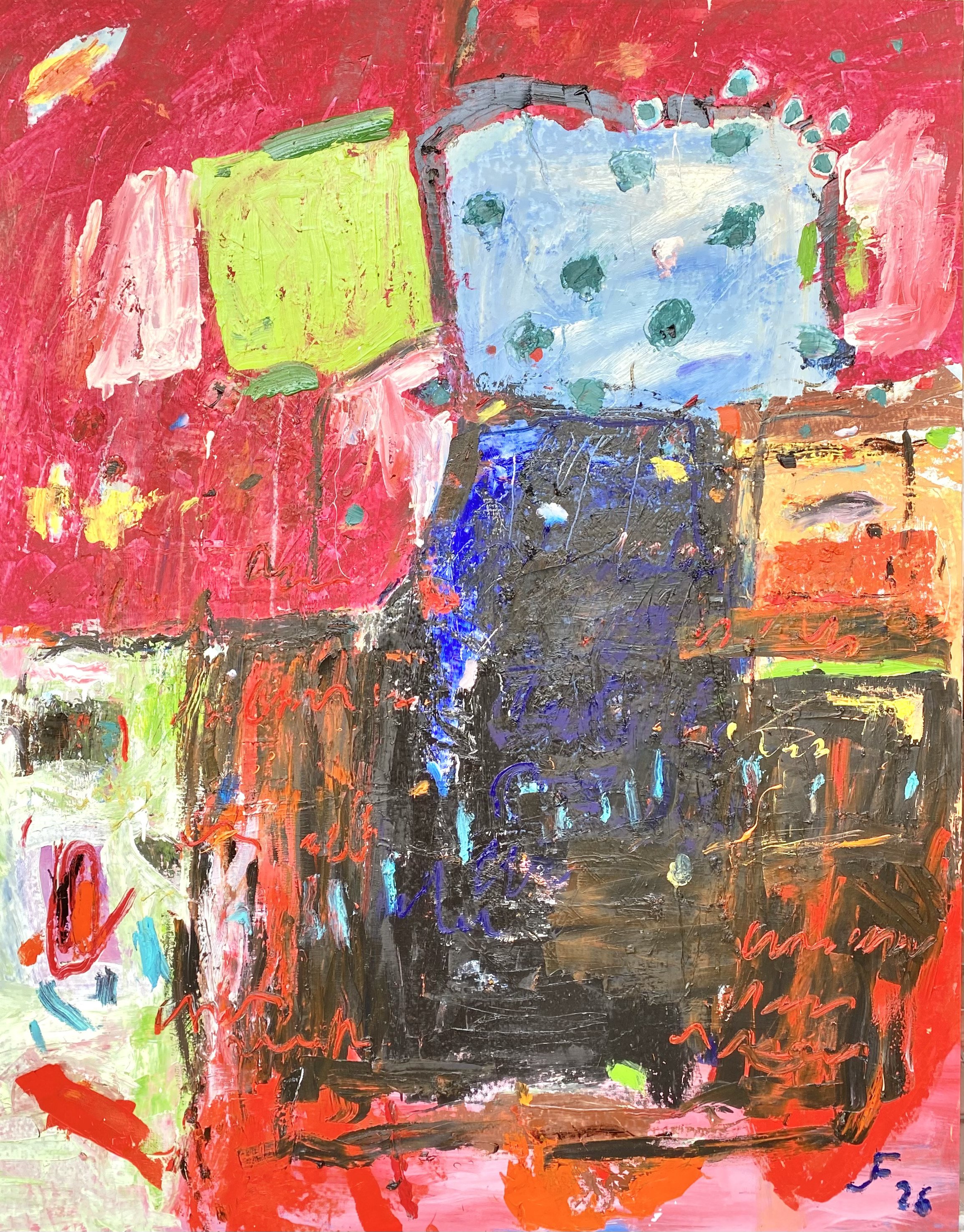 SOSTENIENDO 
óleo/tela 114x146 cm 
2026