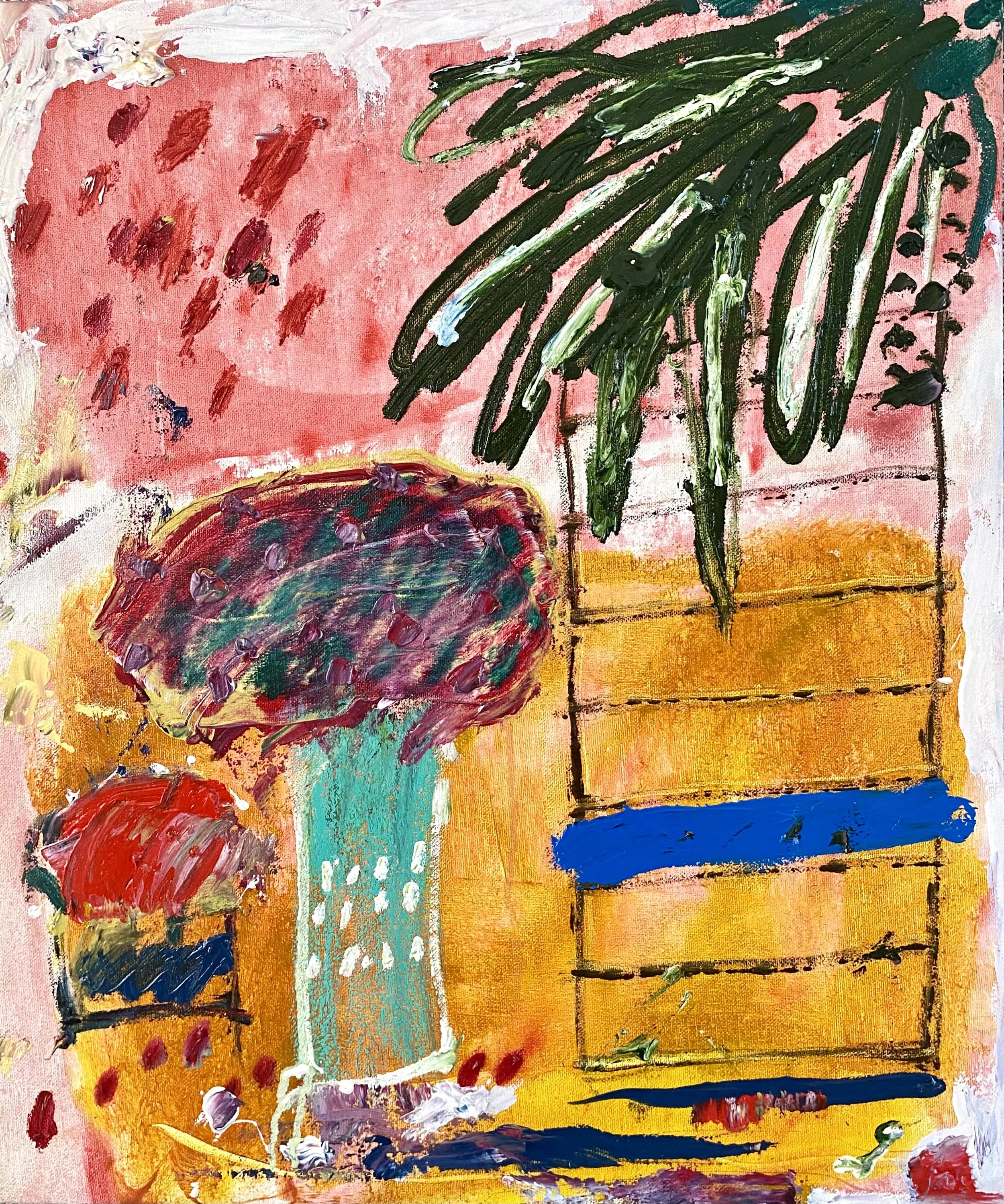 MACETA CON FLORES 10 
óleo/tela 46x38 cm 
2025
no disponible