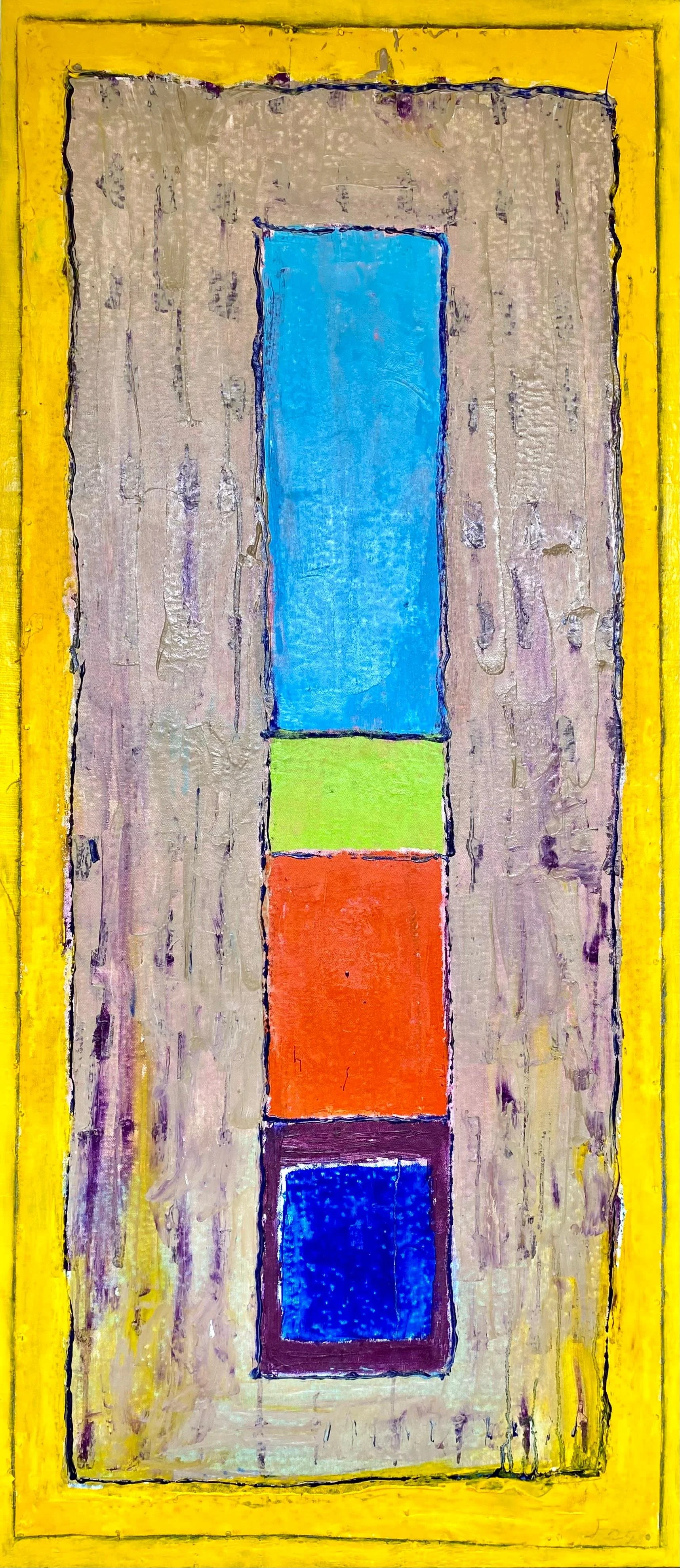 CRITERIOS 11 
óleo/retazo 130X57 cm 
2025 