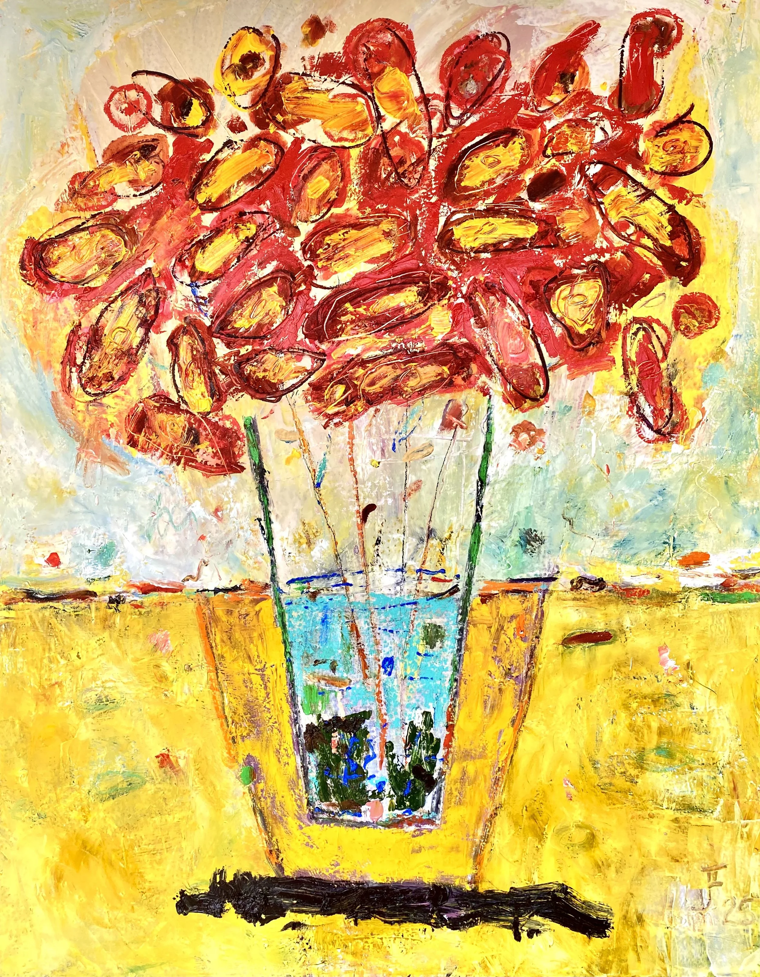THE SOUND OF FLOWERS 2 
óleo/tela 146X114 cm
2025
no disponible