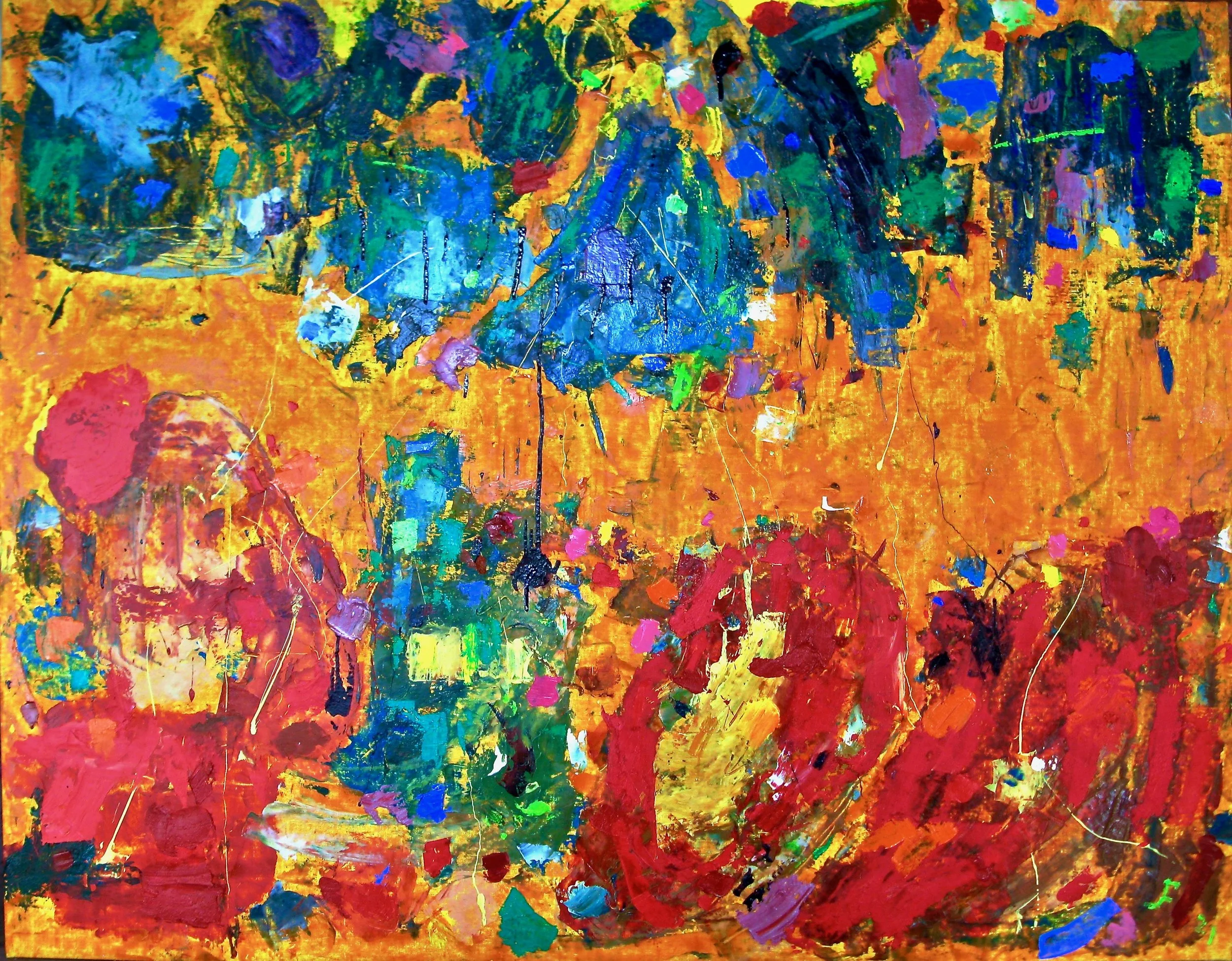 BAJO EL ÁRBOL 
óleo/lino de 114x146 cm 
2021
no disponible
