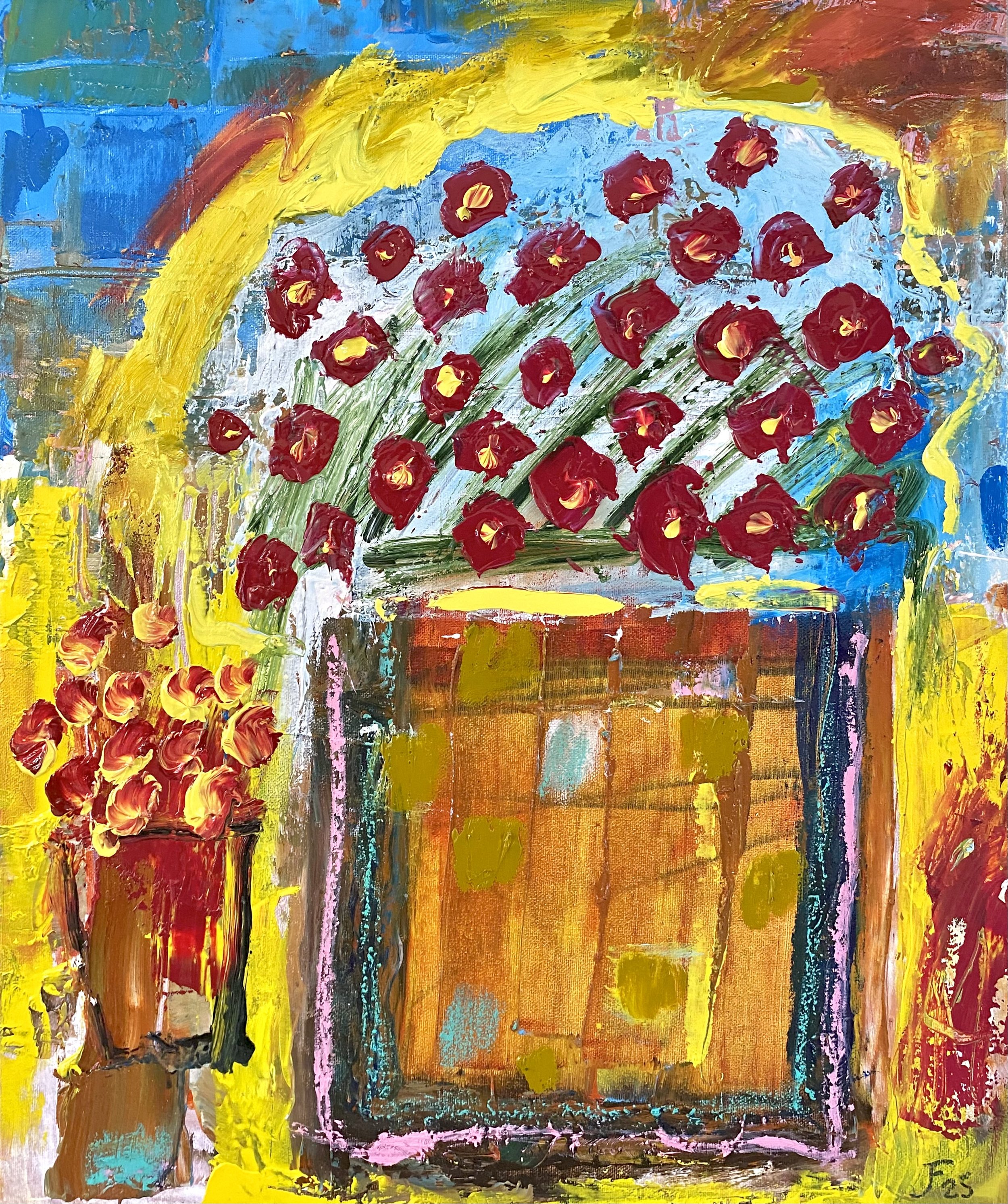 MACETA CON FLORES 8 
óleo/tela 46x38 cm 
2025
no disponible