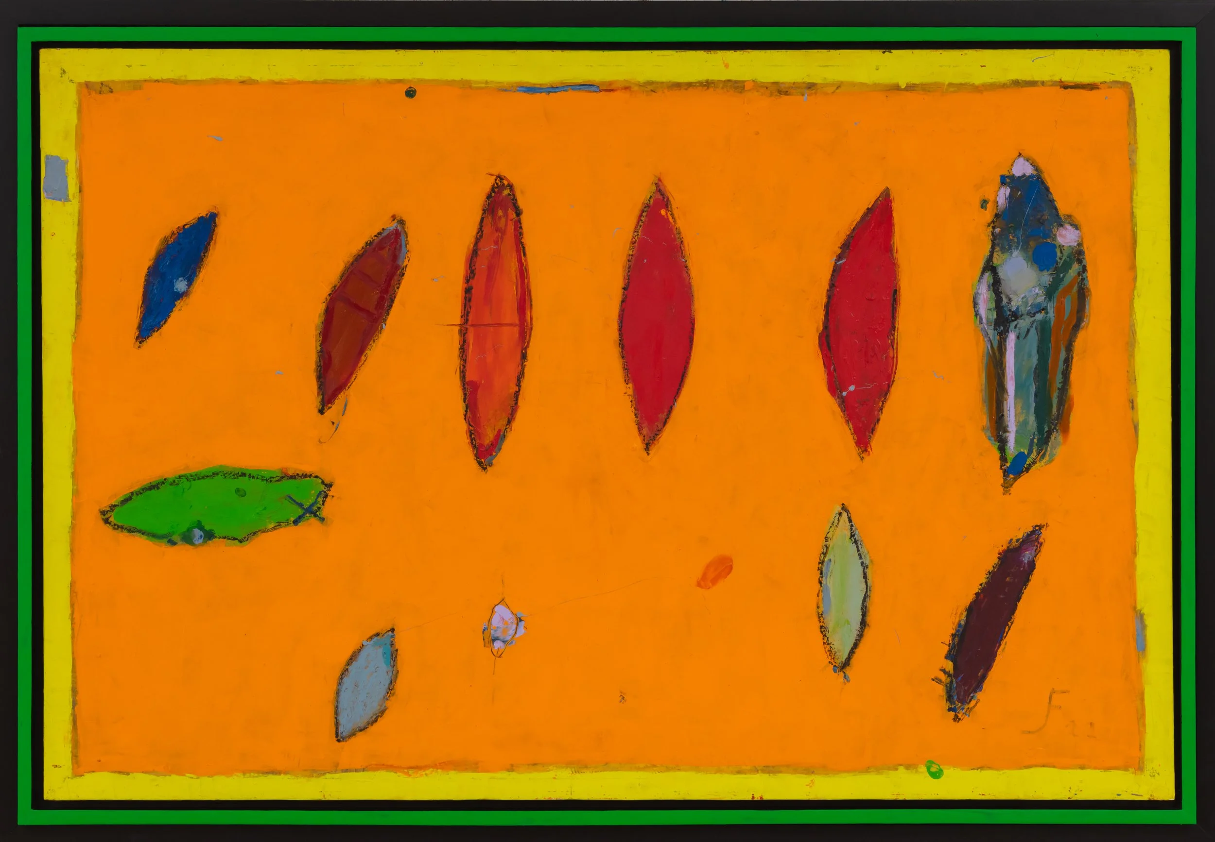 "HOJALES" 
óleo/tablero entelado de 81x122 cm
2023