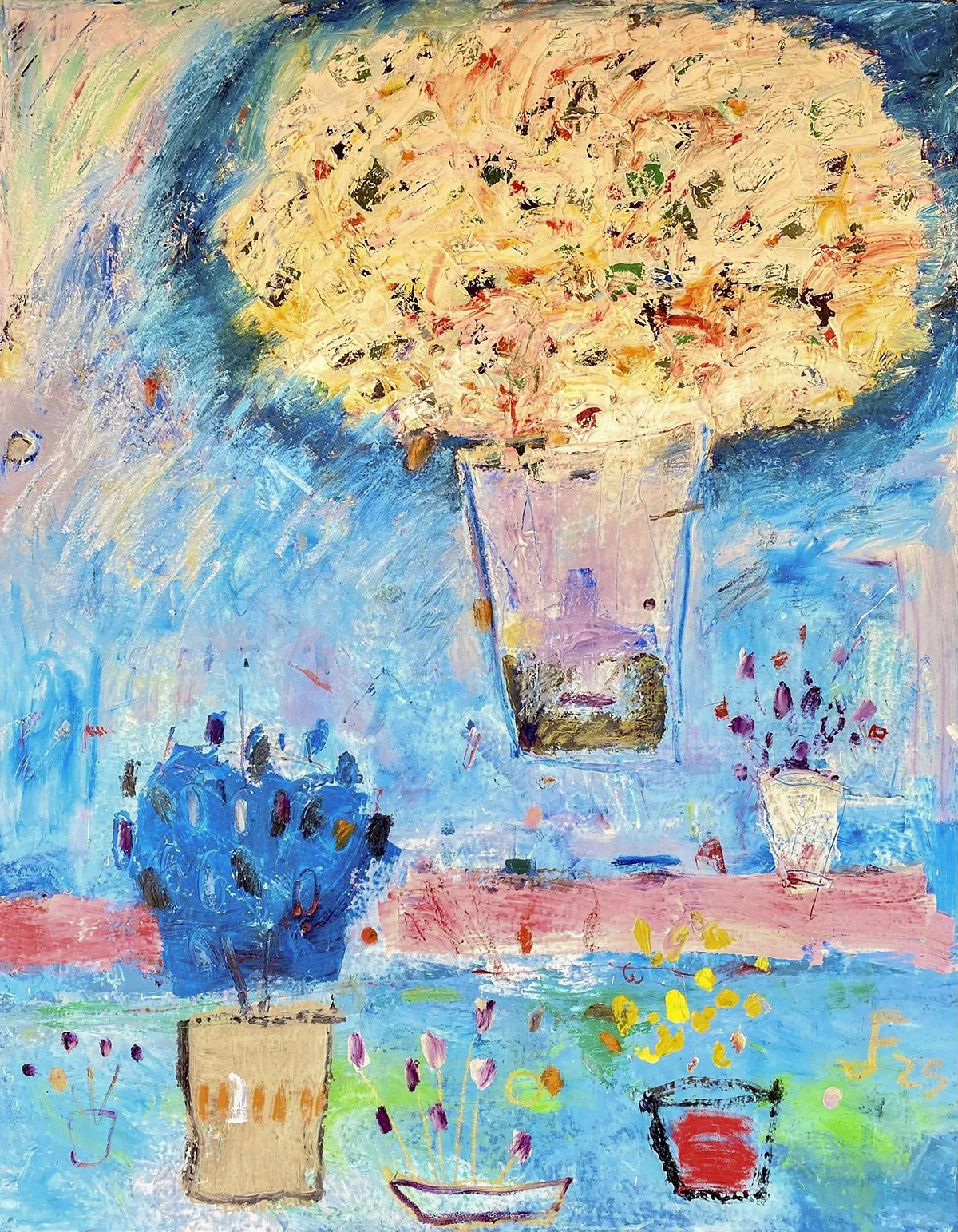 THE SOUND OF FLOWERS  
óleo/tela 146X114 cm
2025
no disponible