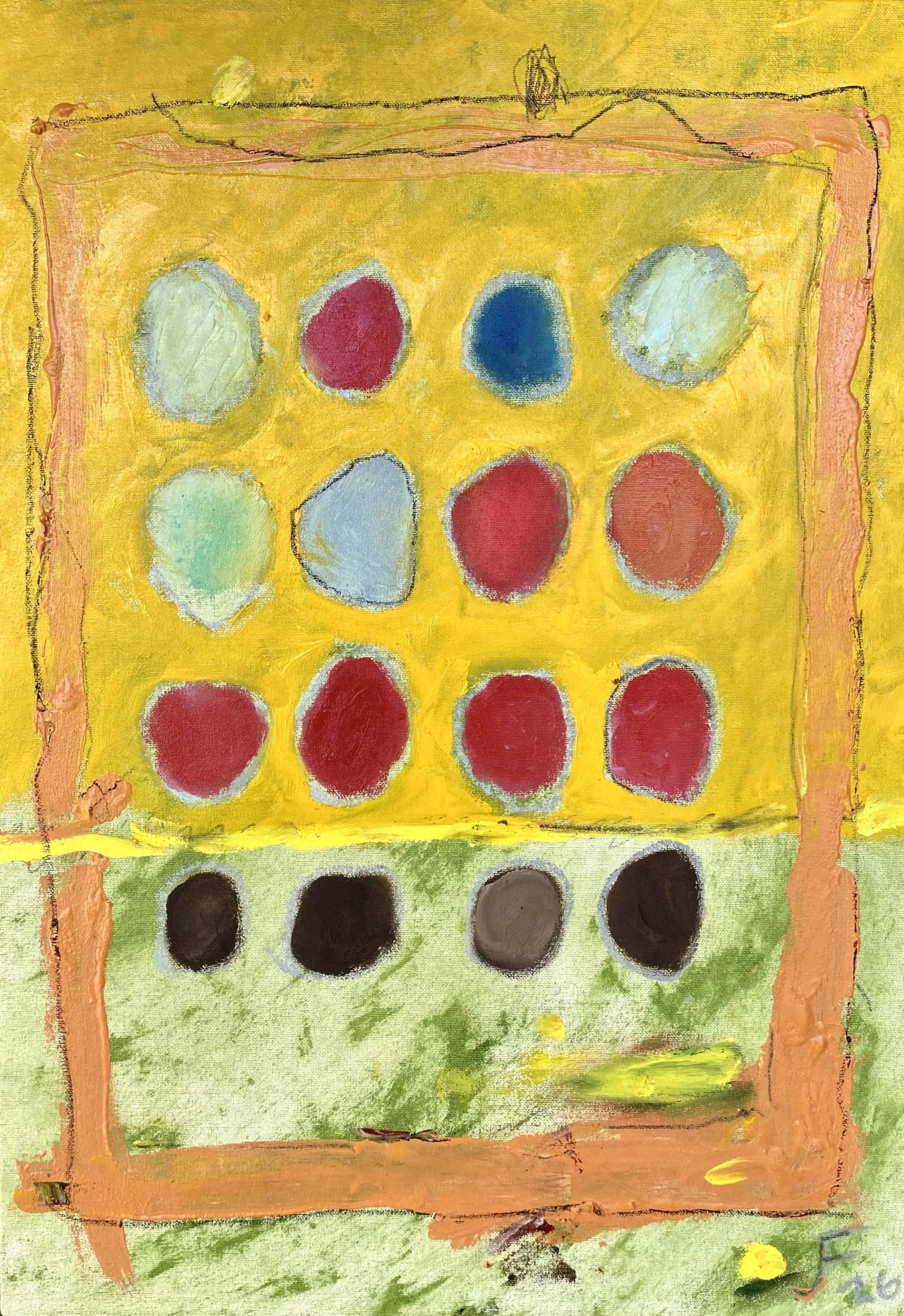 ESFERAS 
óleo/tela 55x38 cm 
2026