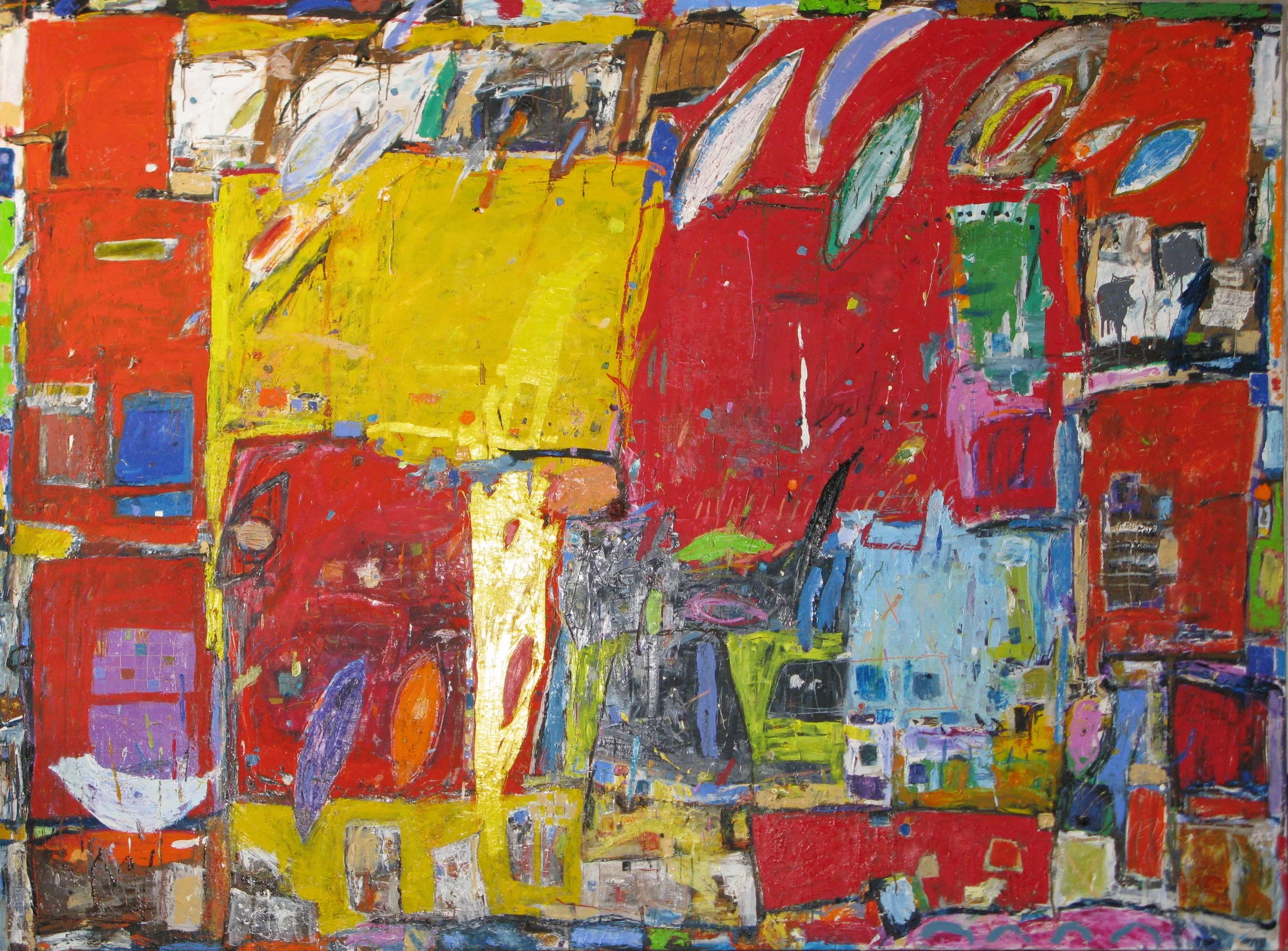 " CAMINANDO POR EL CENTRO"
óleo/lino  200x270 cm 
2015 no disponible