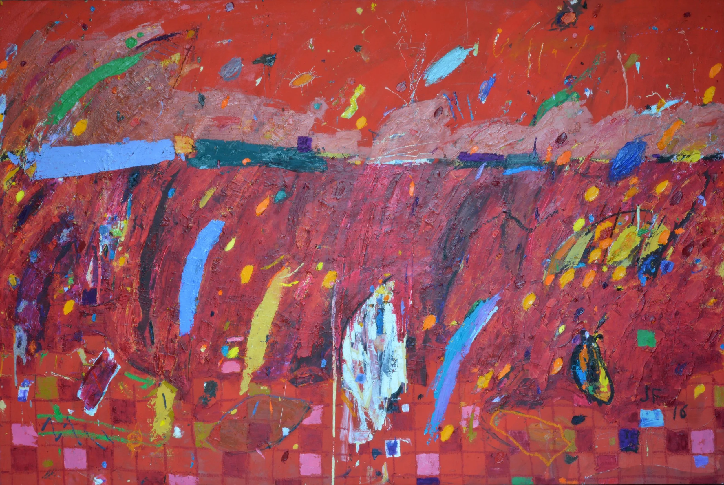 "PAISAJE"
óleo/lino  130x195 cm
2016 no disponible
