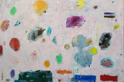 "GOZOS DE INFANCIA" 
óleo/lino 130x195 cm 
2023