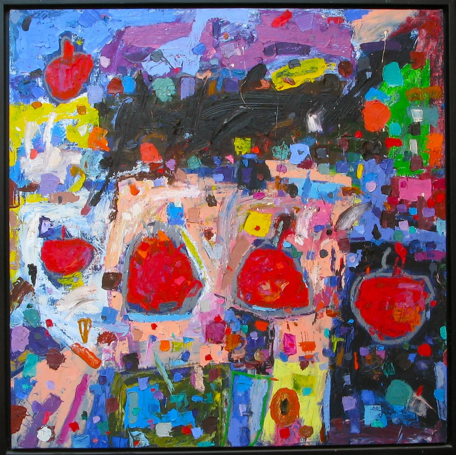 "NATURALEZA MUERTA CON JITOMATES" óleo/lino 100X100 cm  
2009
no disponible