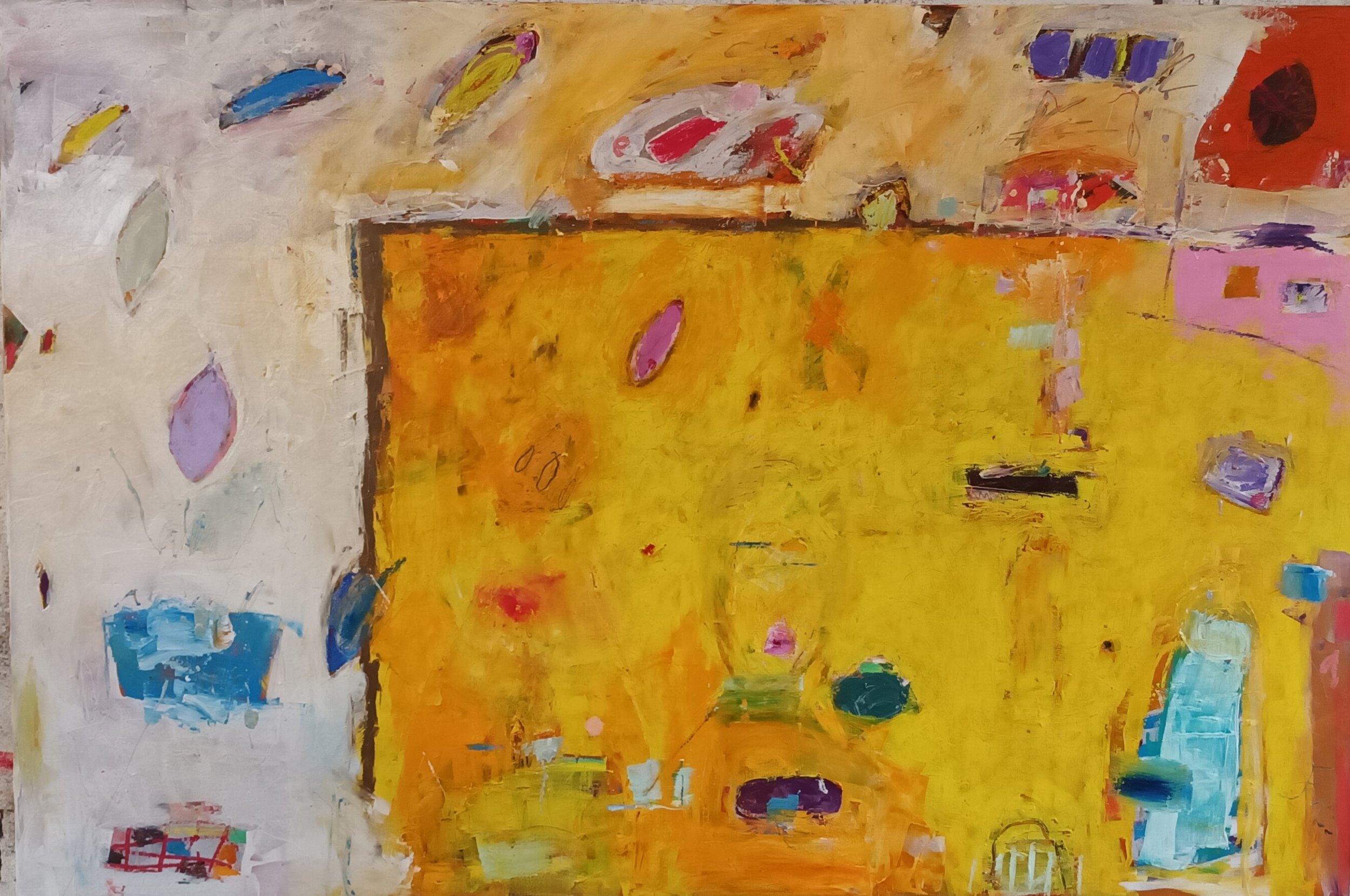 ALGUIEN QUE PASA 
óleo/lino de 130x195 cm 
2023 
no disponible