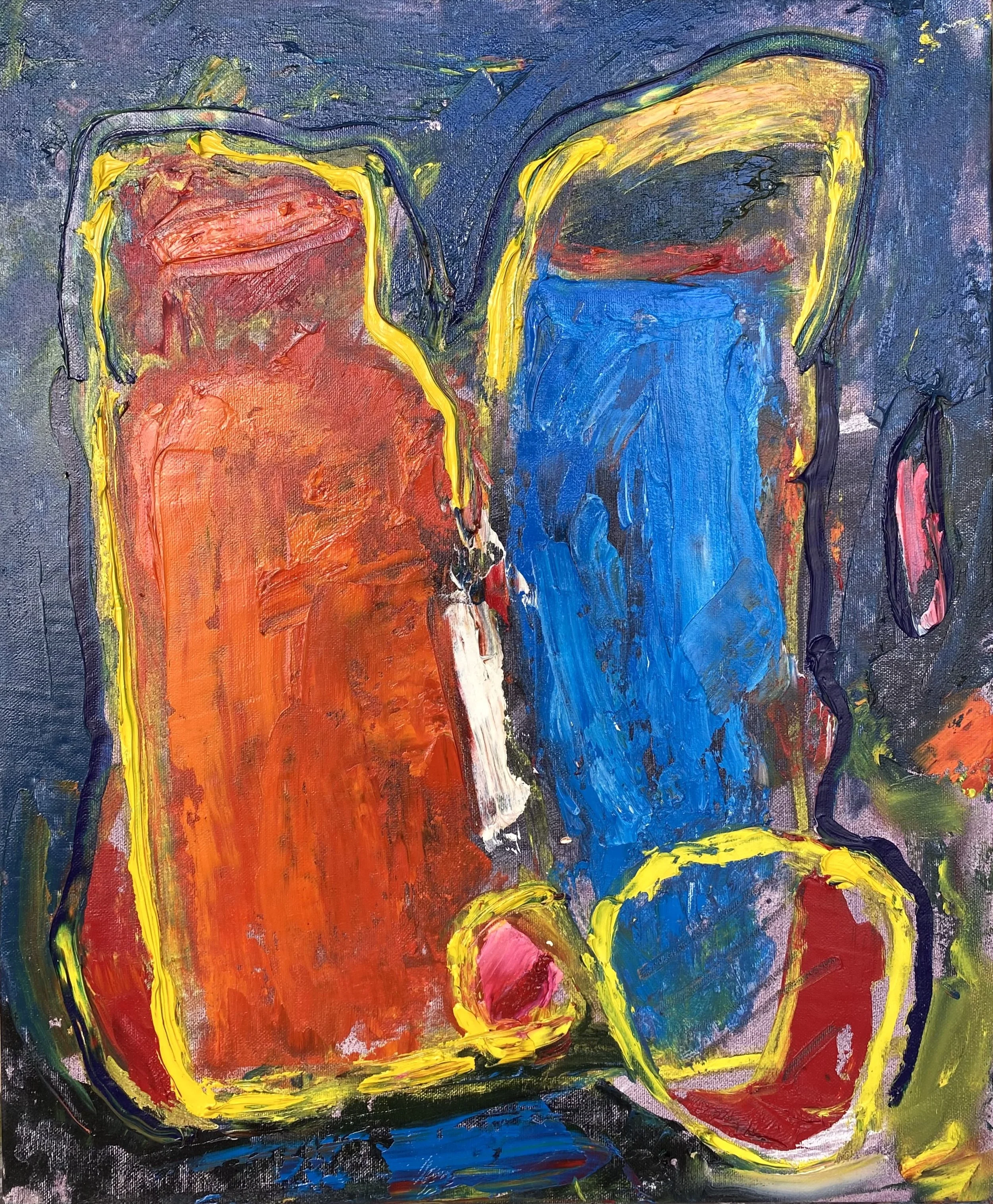 MACETAS SIN FLORES 
óleo/tela 46x38 cm 
2025
