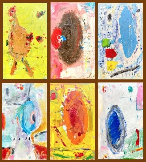 LA GALLINA
óleo/tela políptico 6x28x16 cm
2026