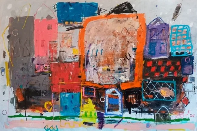 BECOME DOWNTOWN 
óleo/lino 130X195 cm 
2024 
no disponible