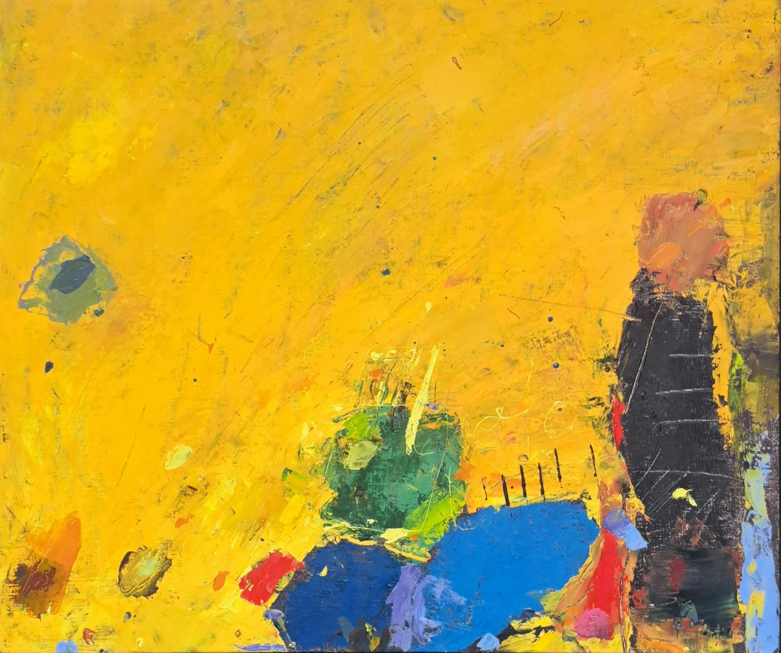 SUAVE INTERVENCIÓN 
óleo/lino 46X55 cm 
2023