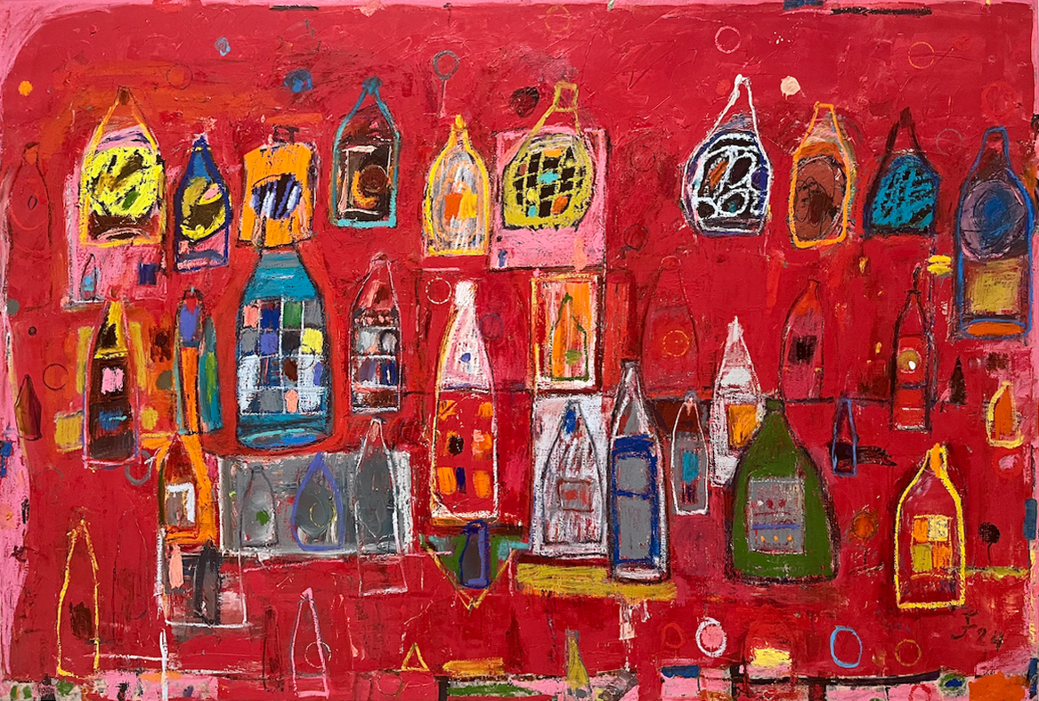 BECOME WINECELLAR 
óleo/tela 139x195 cm 
2025 no disponible