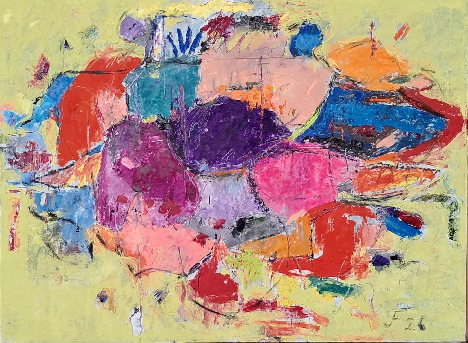 PINK HORIZONT 
óleo/tela 97x130 cm 
2026