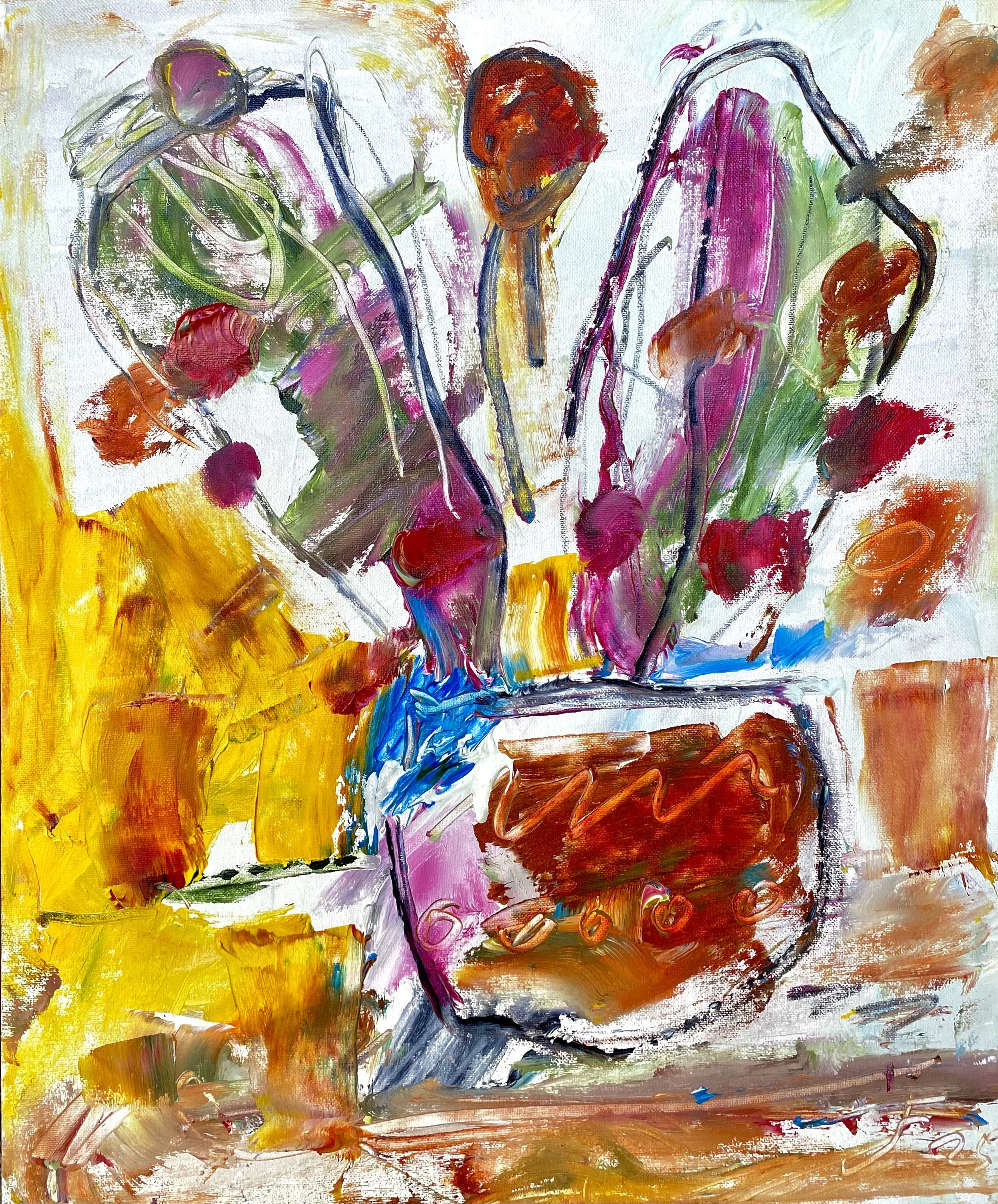 MACETA CON FLORES 4 
óleo/tela 46x38 cm 
2025
no disponible
