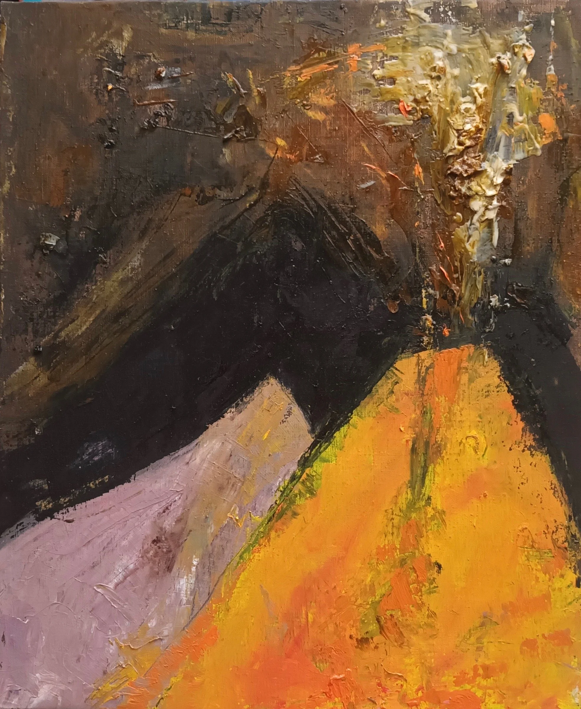 "FUMAROLA" 
óleo/lino 65x54 cm 
2023
no disponible