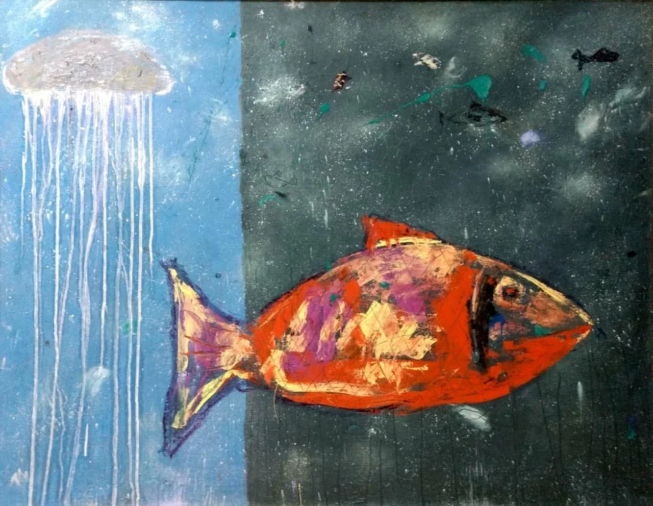 PEZ Y MEDUSA 
óleo/lino de 114x146 cm
2019
no disponible