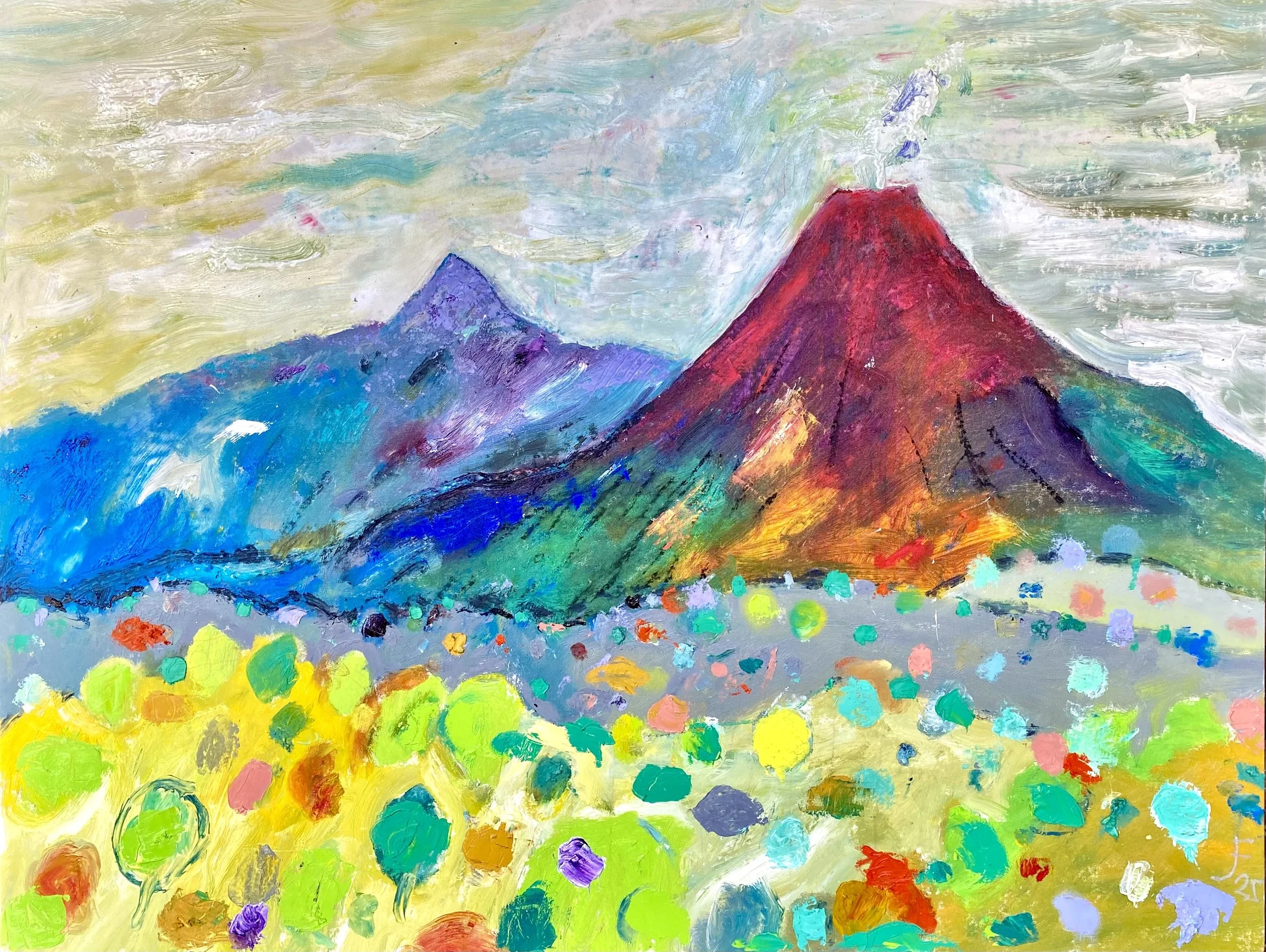 VOLCÁN 3
Óleo/tela
146x114 cm 
2025 