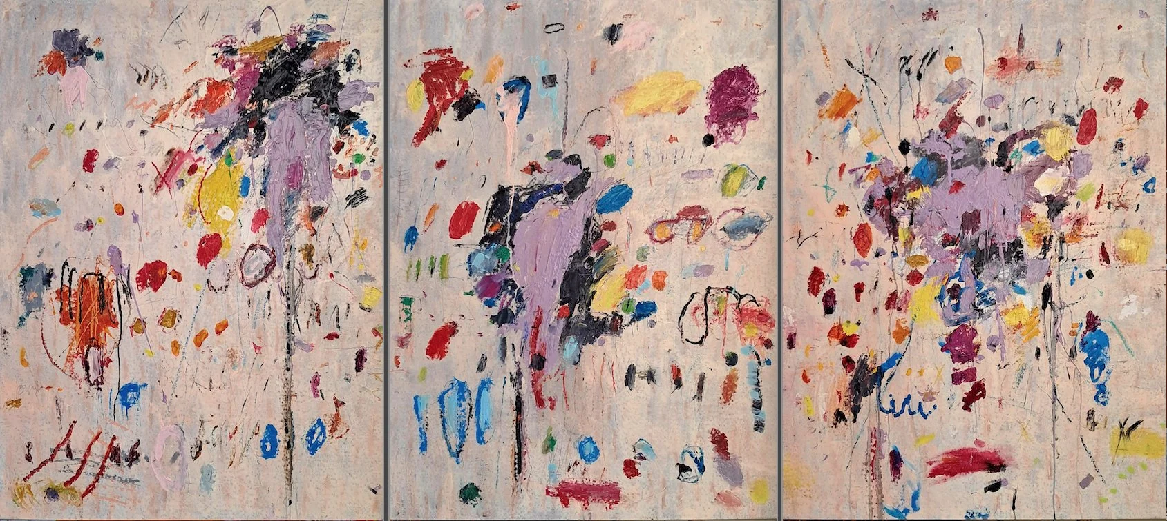 ESTUDIO DE LA DIGESTIÓN 
óleo/tela tríptico 130x291 cm 
2026