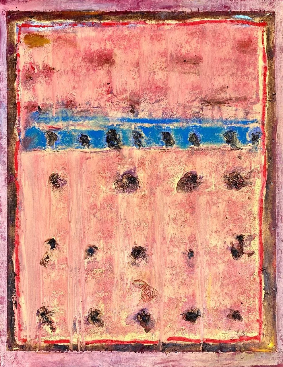 CRITERIOS 9 
óleo/retazo 72X56 cm 
2025