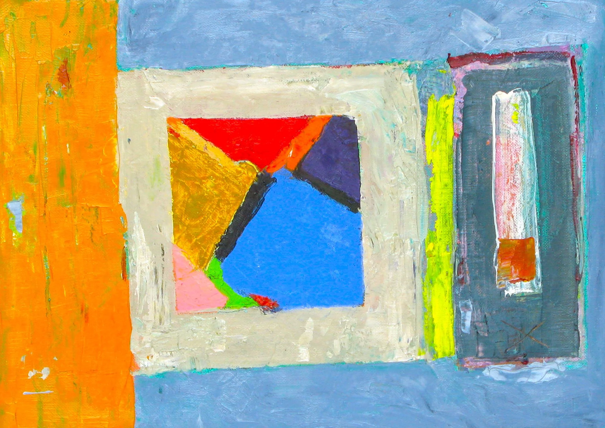 "CORAZÓN EMPAREDADO" 
óleo/lino 33X46 cm 
2014 no disponible