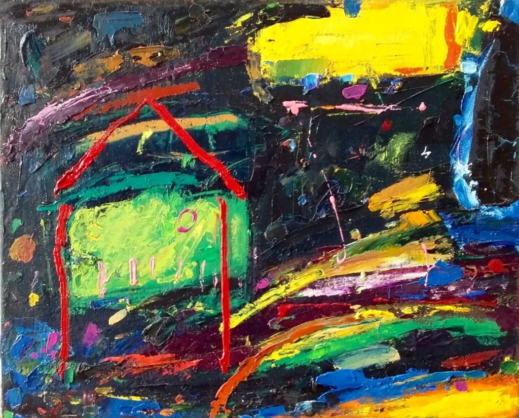 "LA CAMA VERDE" 
óleo/lino 33x41 cm
2019 no disponible
