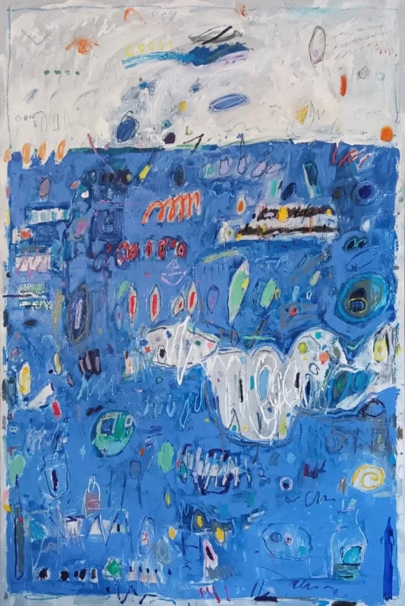 BECOME OCEAN 
óleo/lino 195x130 cm
2024
NO DISPONIBLE