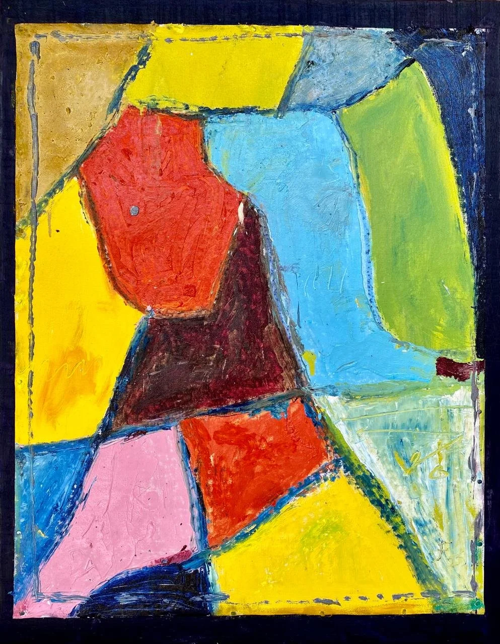 SIN CRITERIO 
óleo/retazo 72X56 cm 
2025