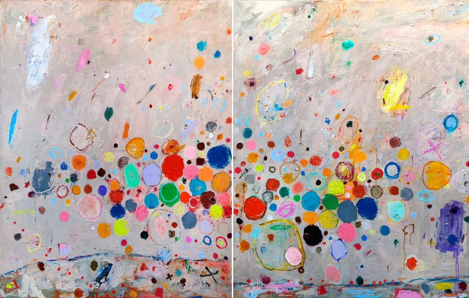 MANIFESTACIÓN 
óleo/lino díptico 2x146x114 cm 
2024
NO DISPONIBLE