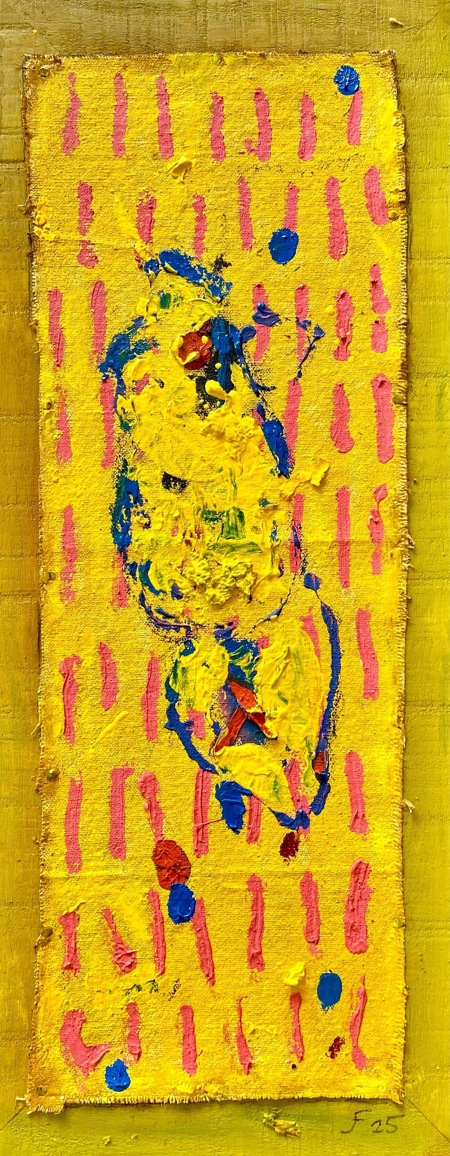 CRITERIOS 10 
óleo/retazo 59X24 cm 
2025