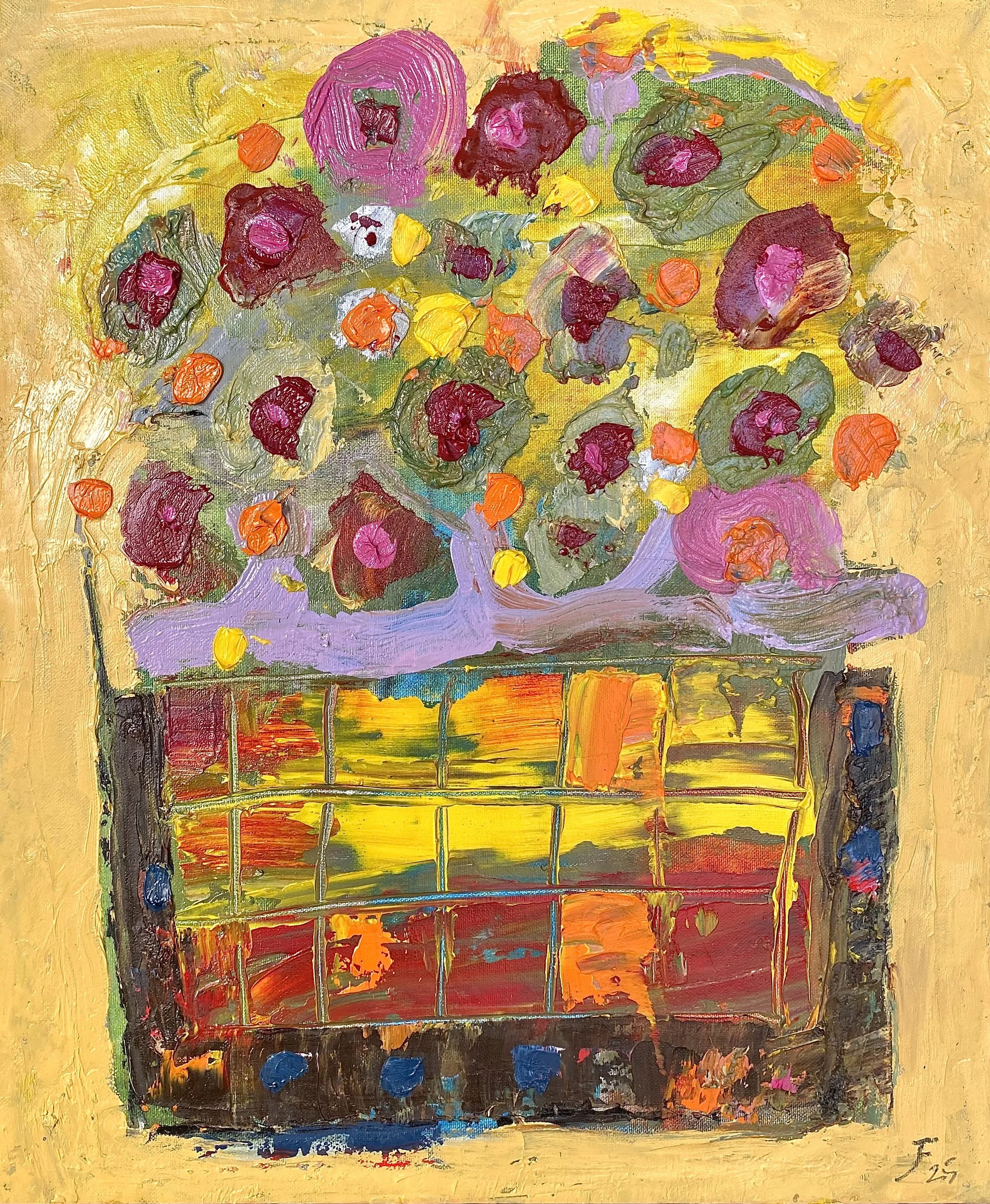 MACETA CON FLORES 11 
óleo/tela 46x38 cm 
2025
no disponible