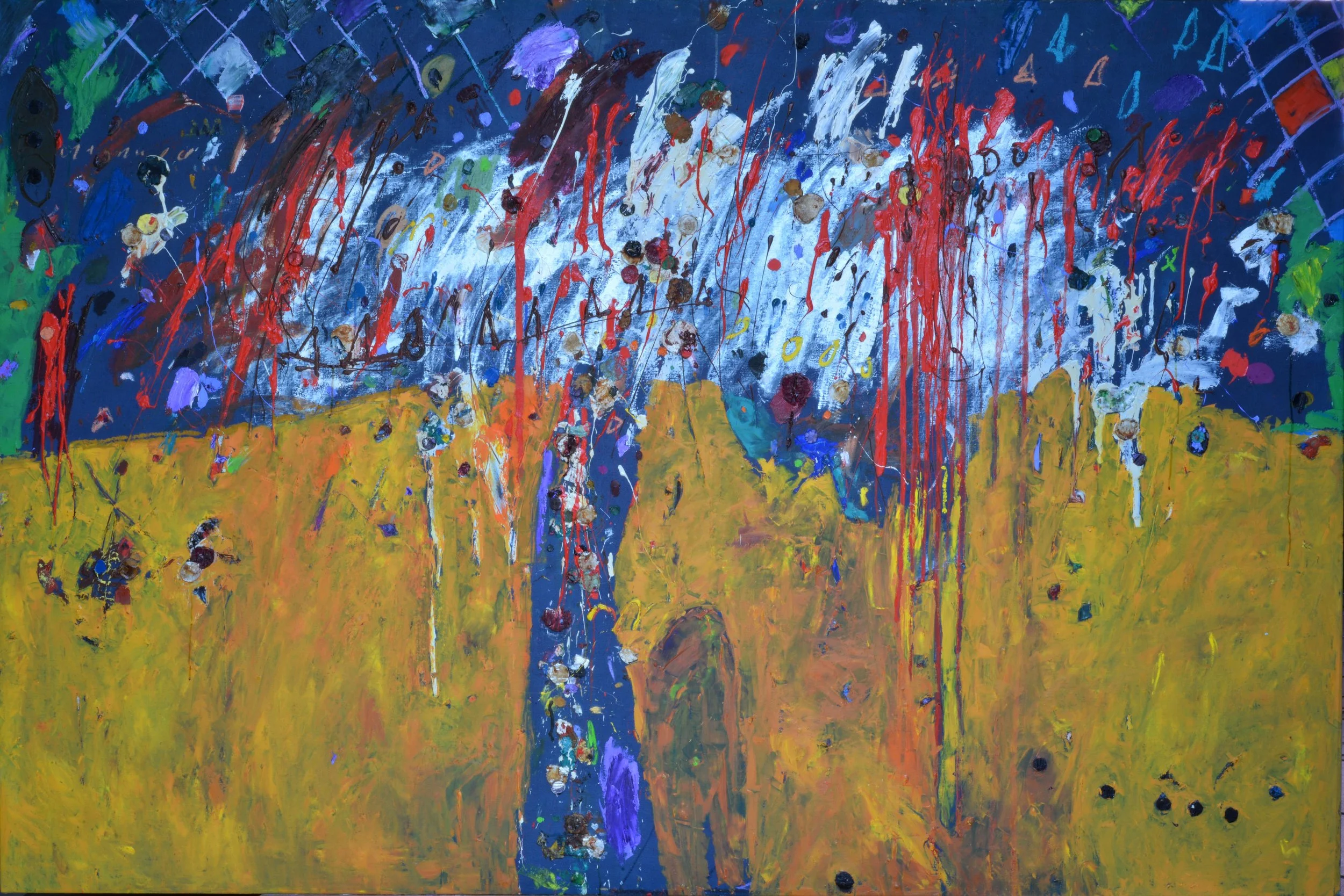 LA SONRISA DEL HUIZACHE 
óleo/lino 130x195 cm
2016
no disponible