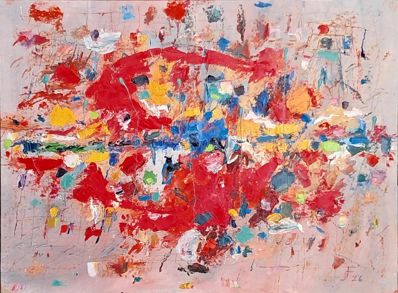 HORIZONTE EN ROJO 
óleo/tela 60x81 cm 
2026